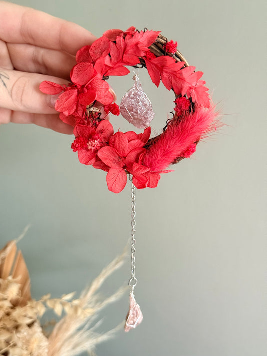 6cm Strawberry Quartz Wreath
