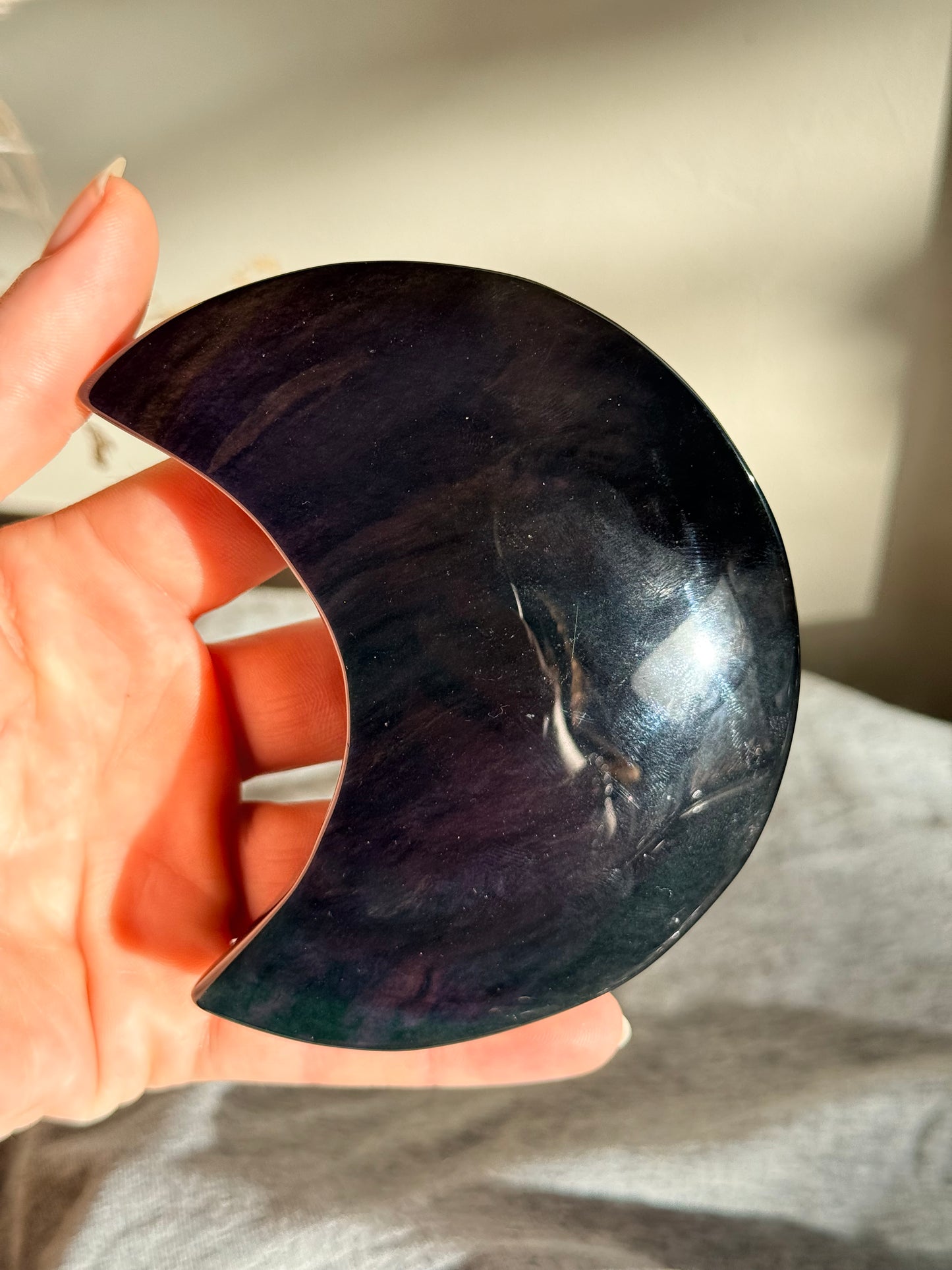Velvet Rainbow Obsidian Moon