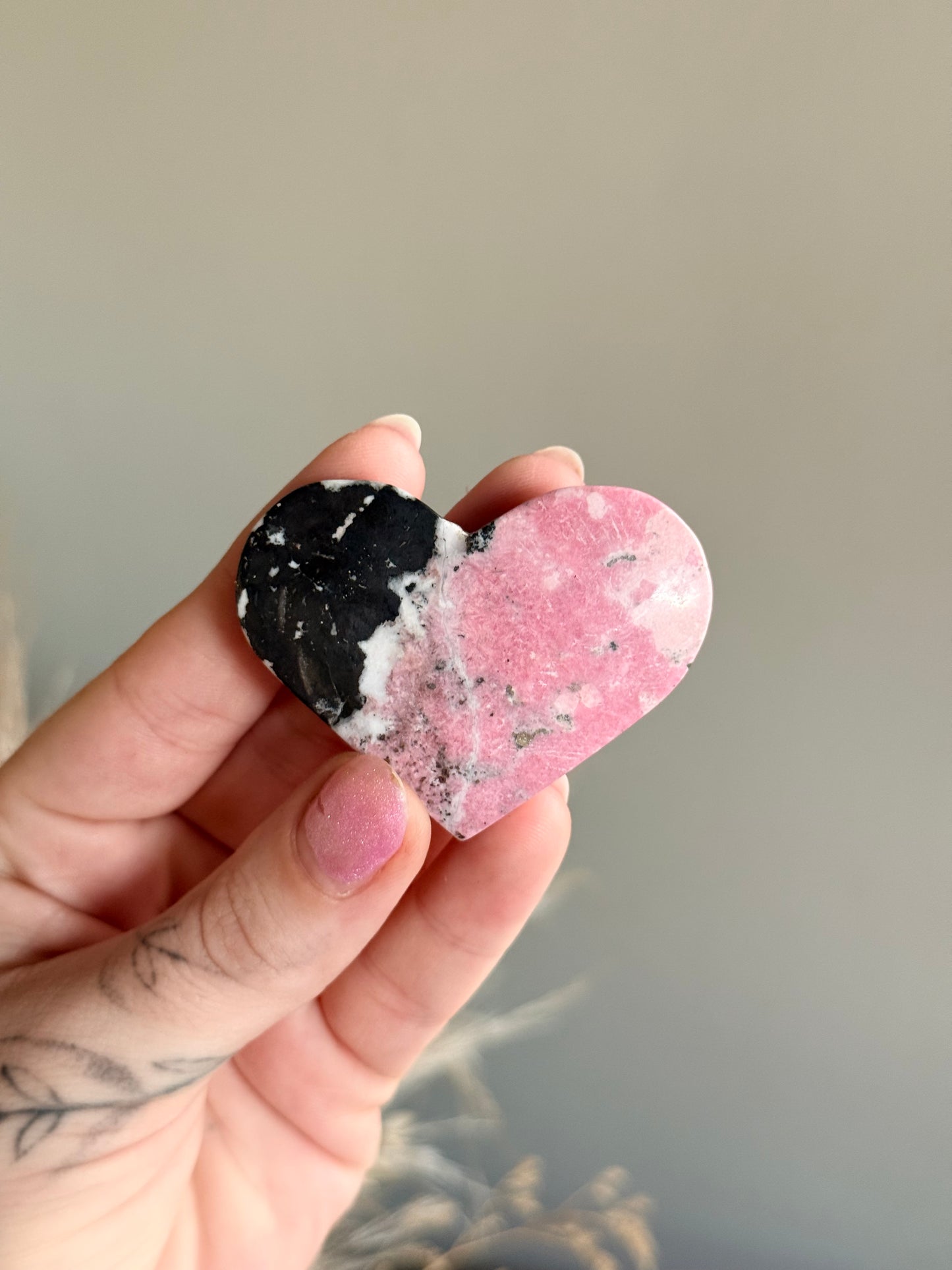 Peruvian Rhodonite Heart