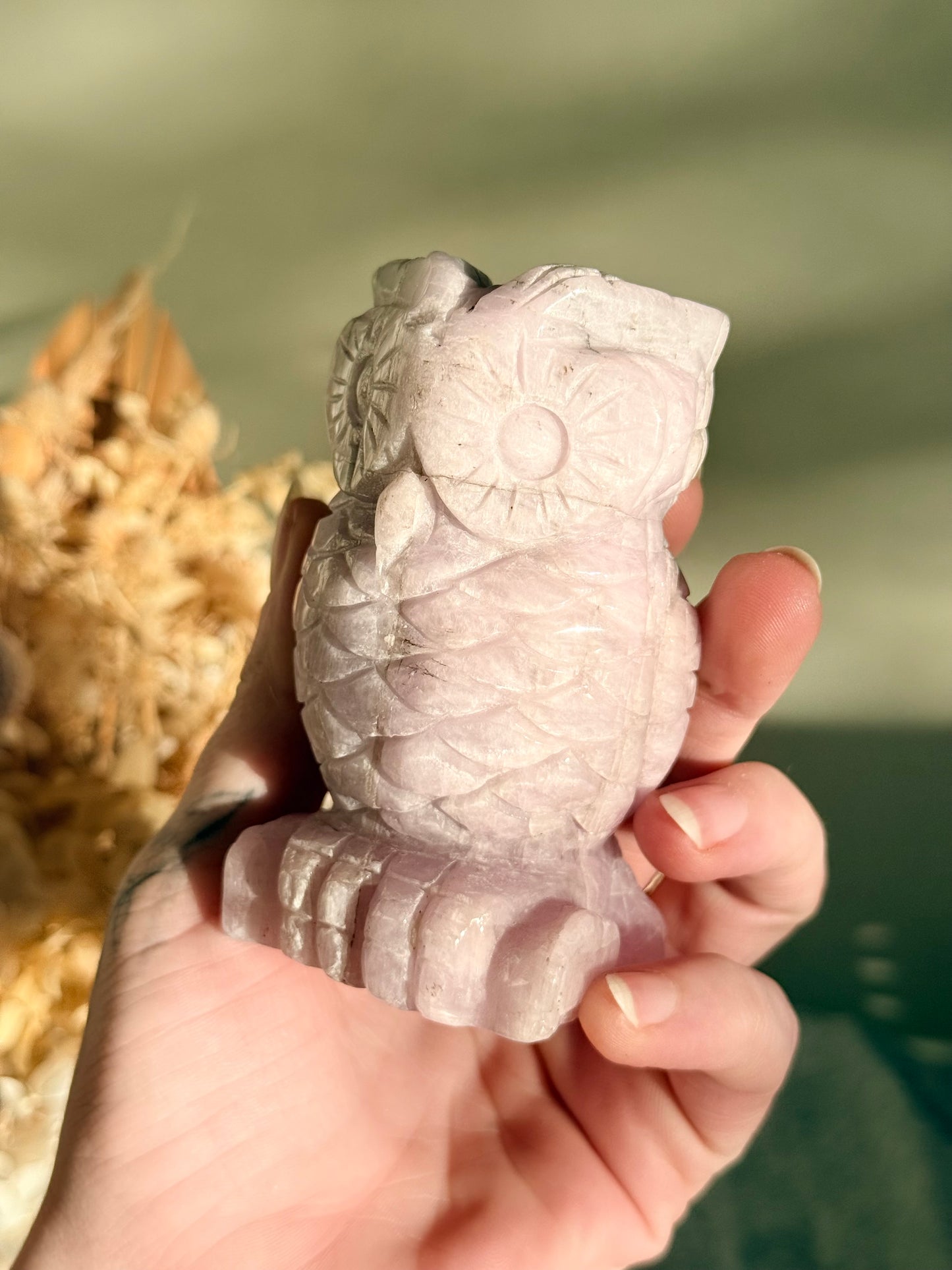 Kunzite Owl