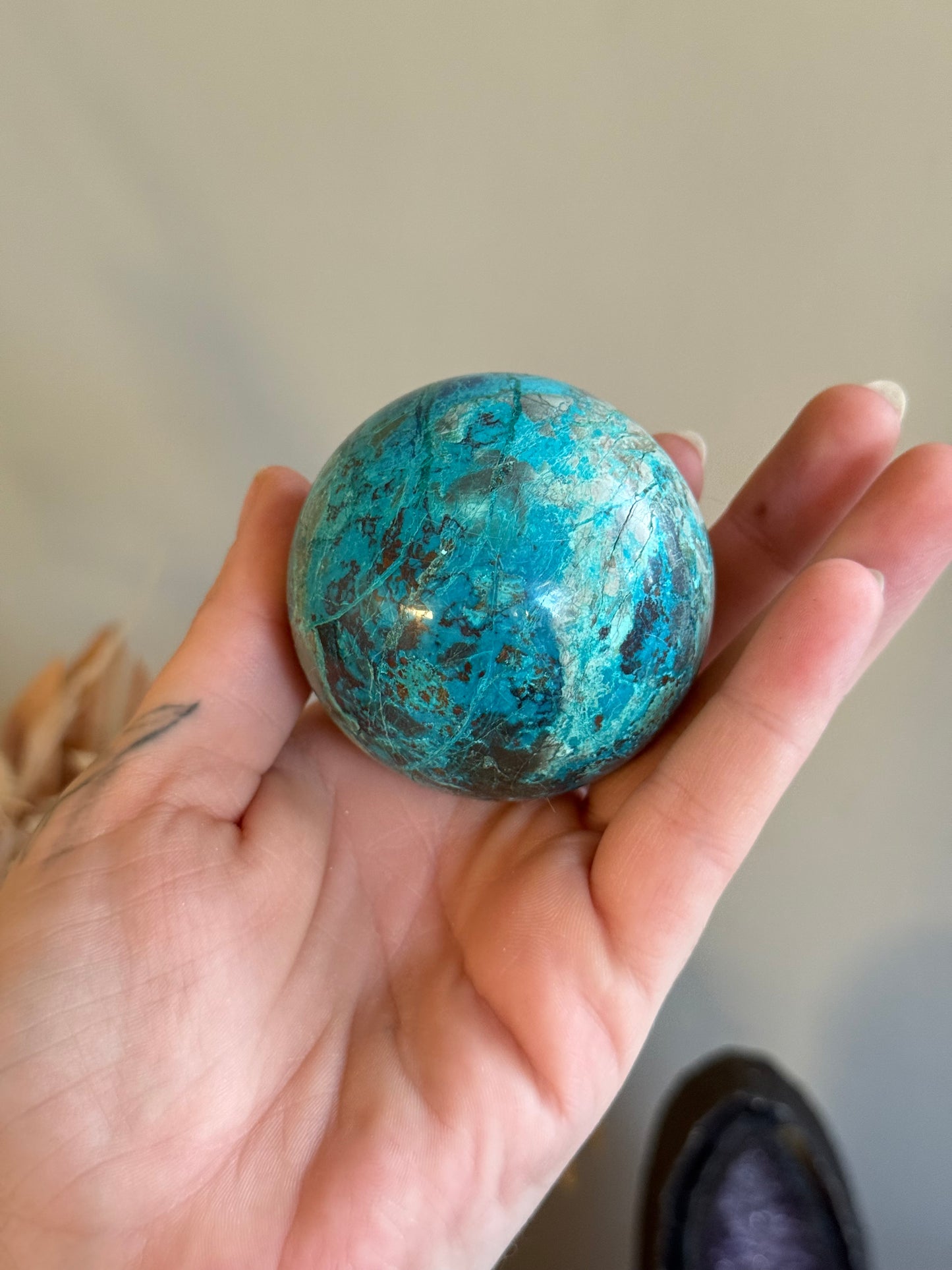 Chrysocolla Sphere