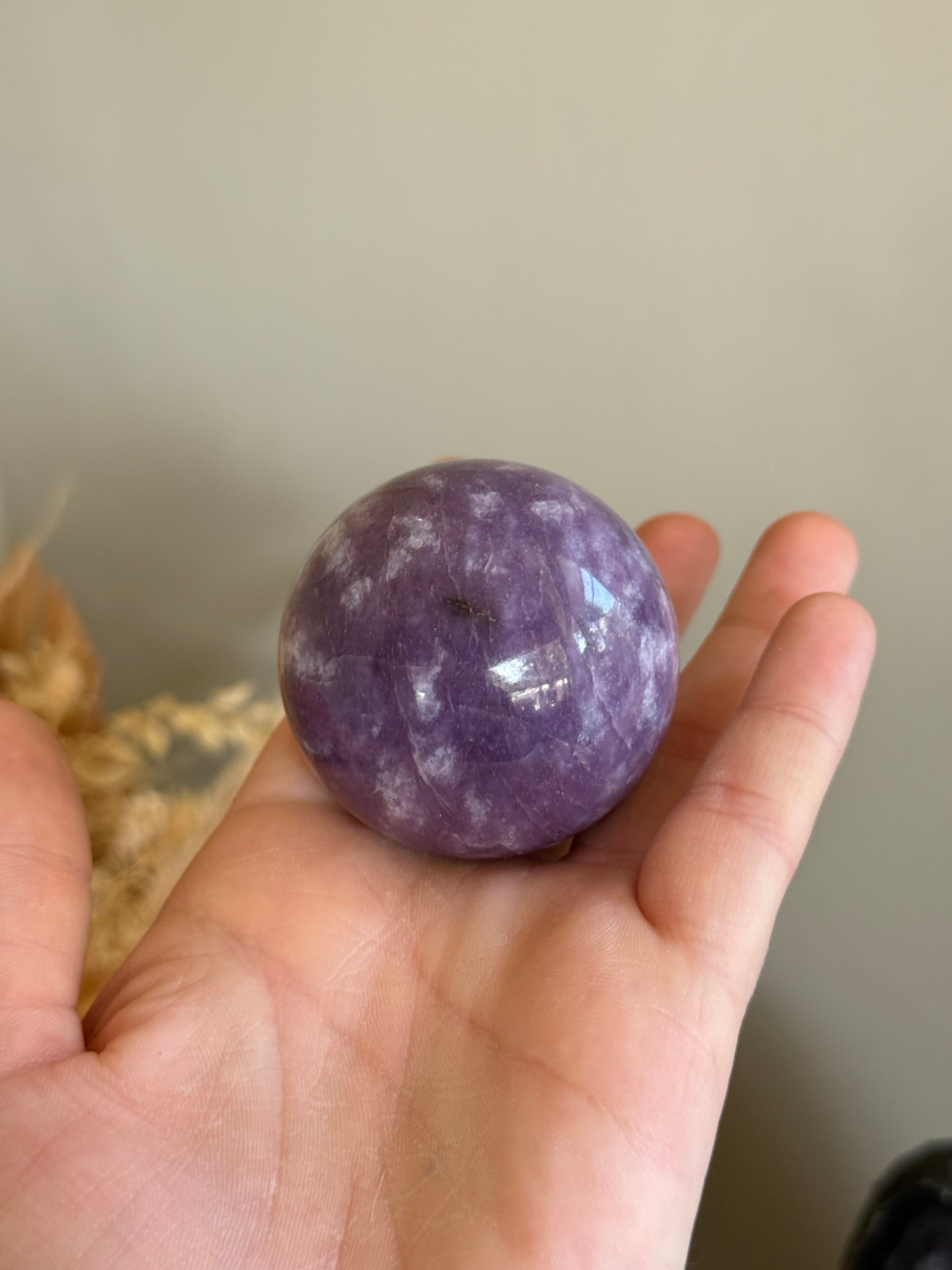 Lepidolite Sphere