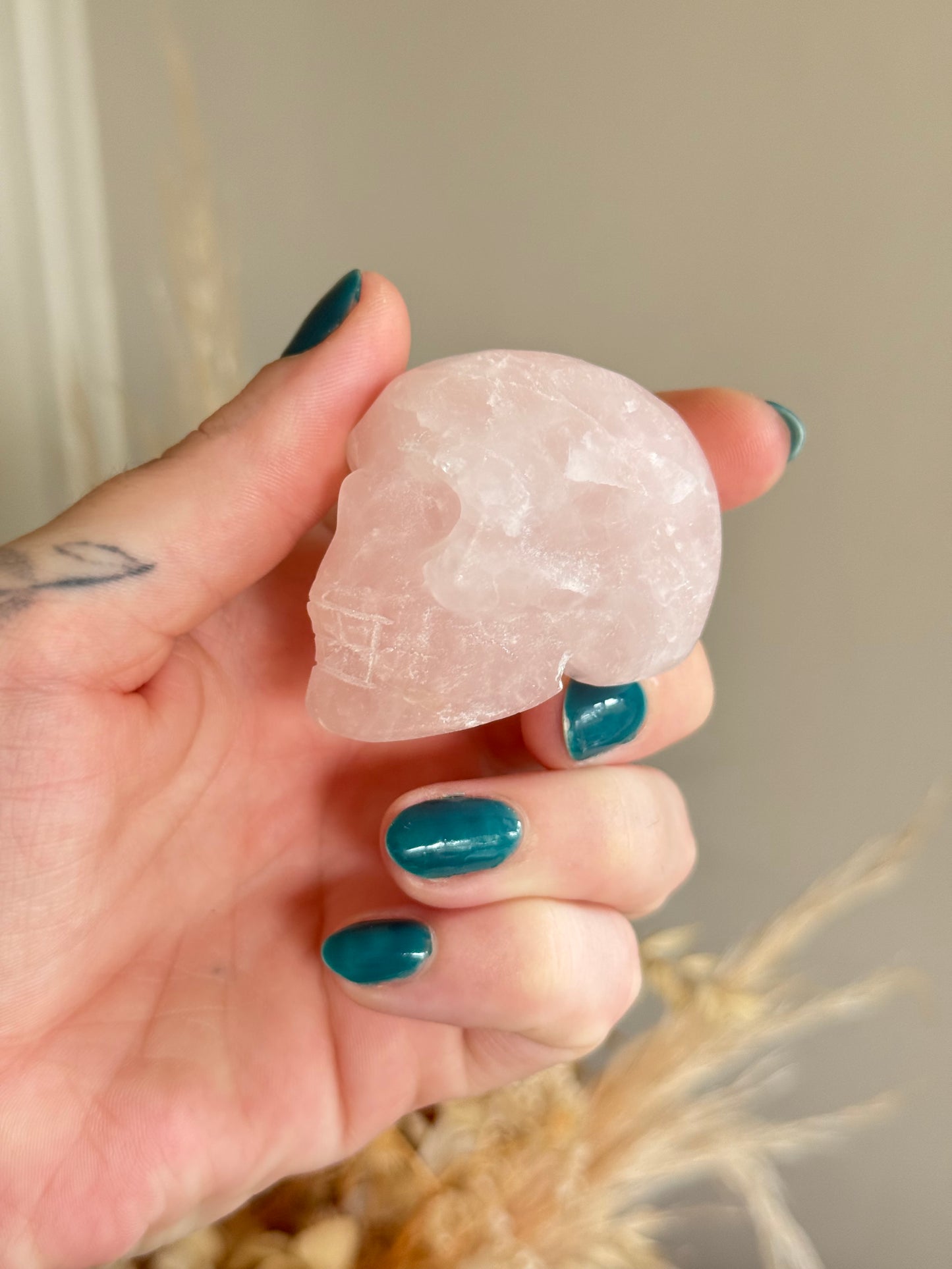 Pink Calcite Skull