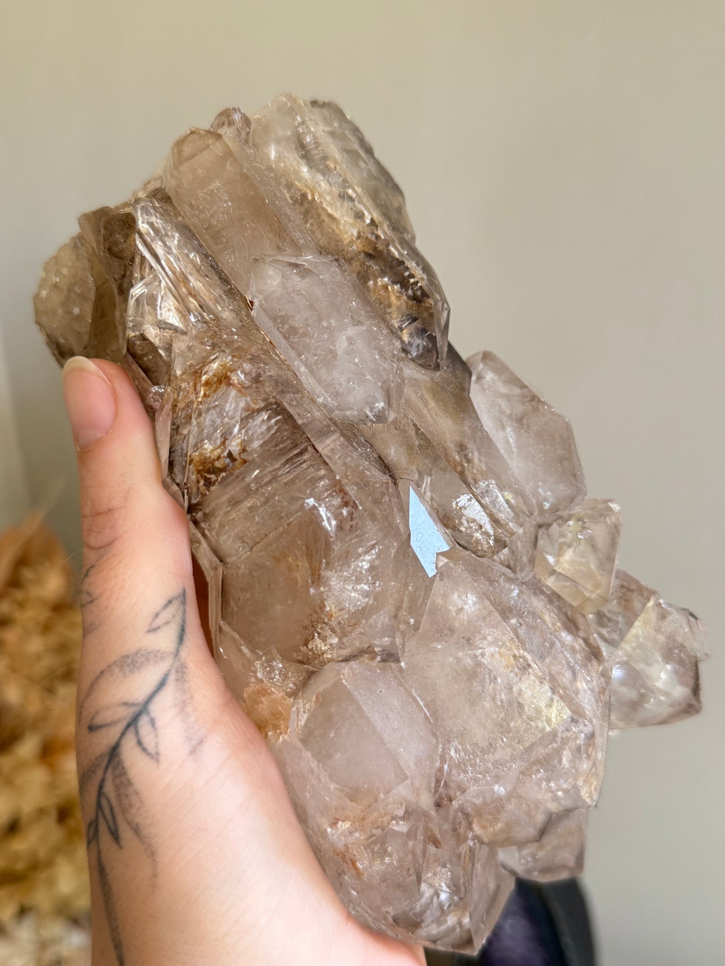 Elestial Smoky Garden Quartz