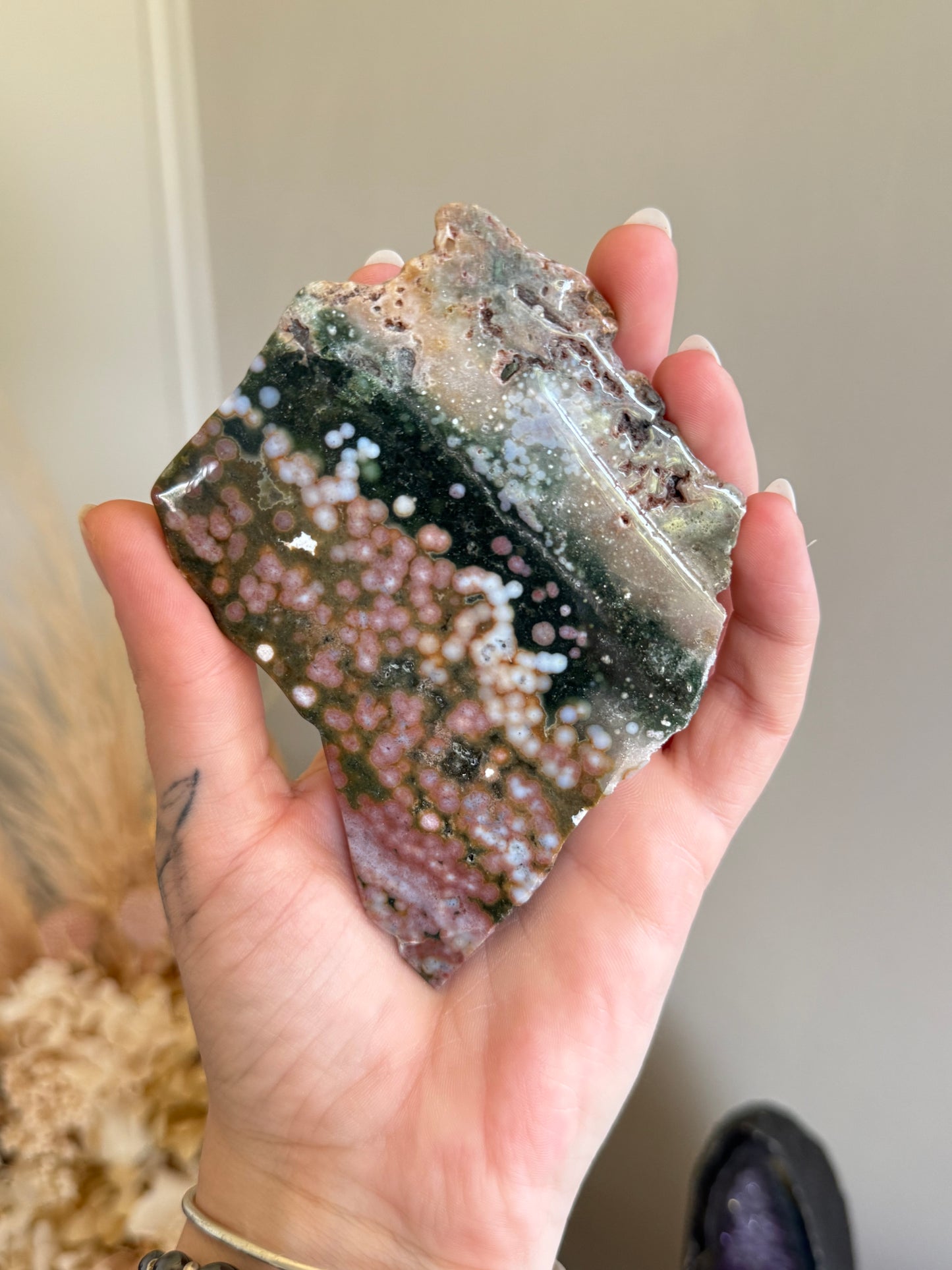 Bubble Ocean Jasper Slab