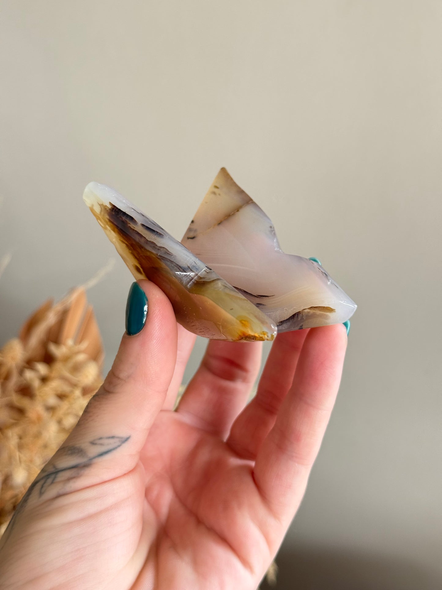 Dendritic Agate Butterfly