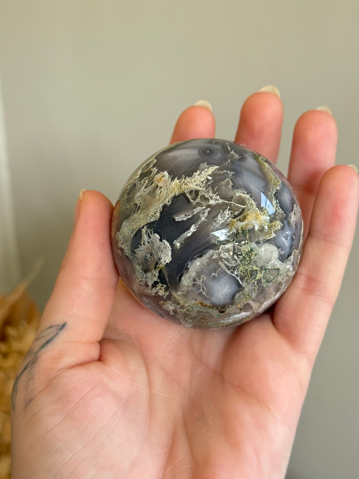 Moss Agate Sphere