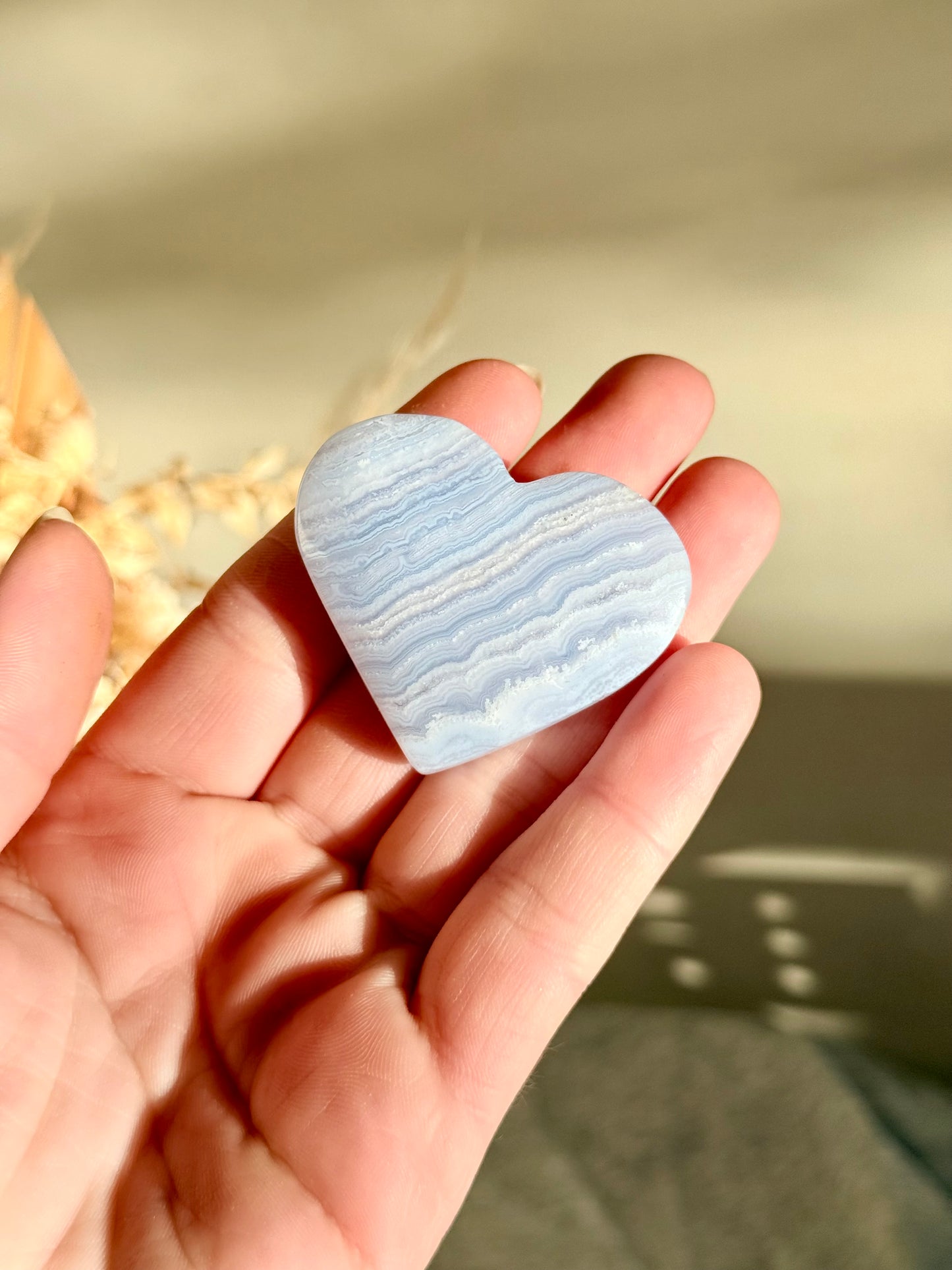 Blue Lace Agate Heart