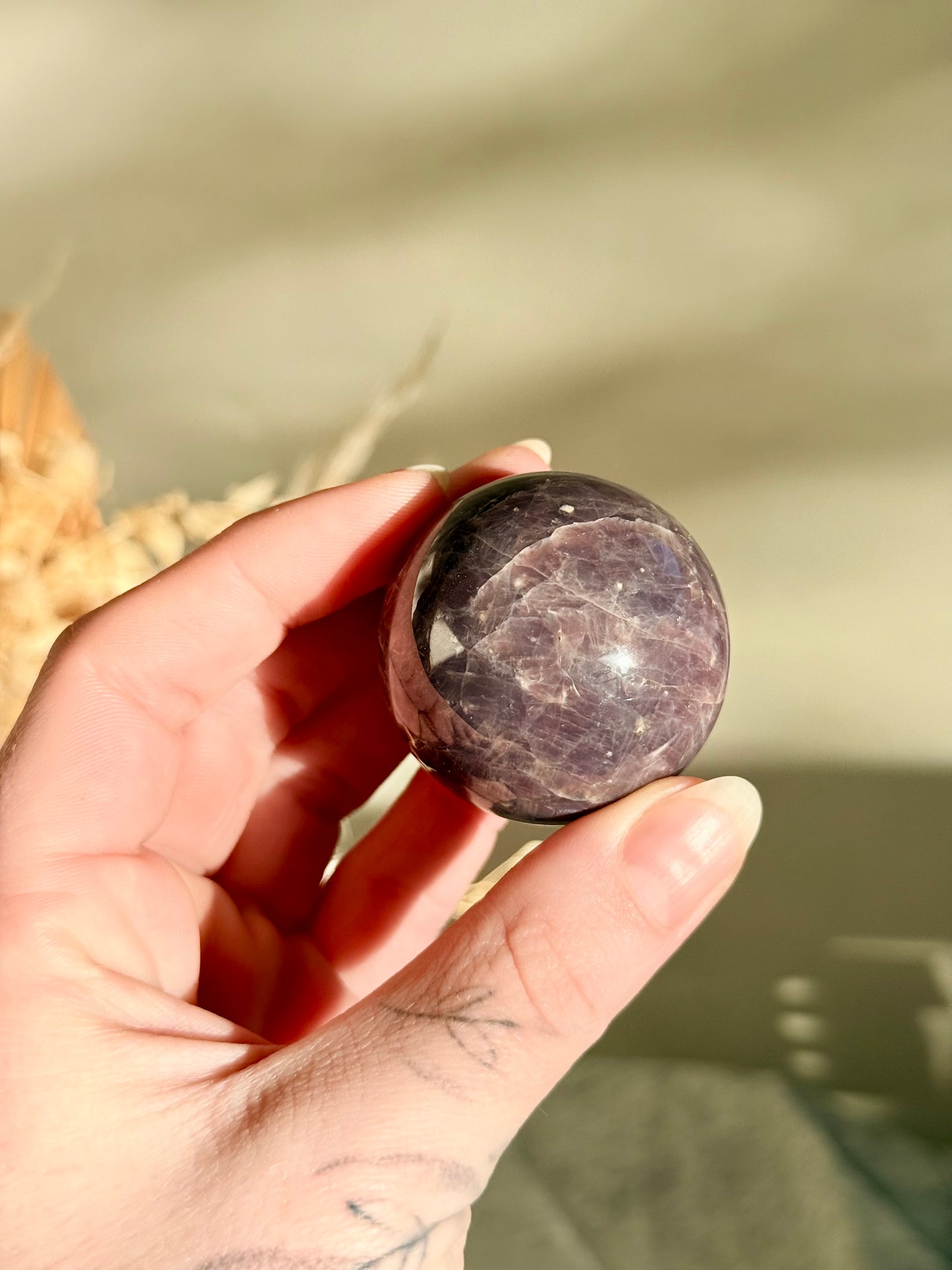 Lavender Rose Quartz Sphere