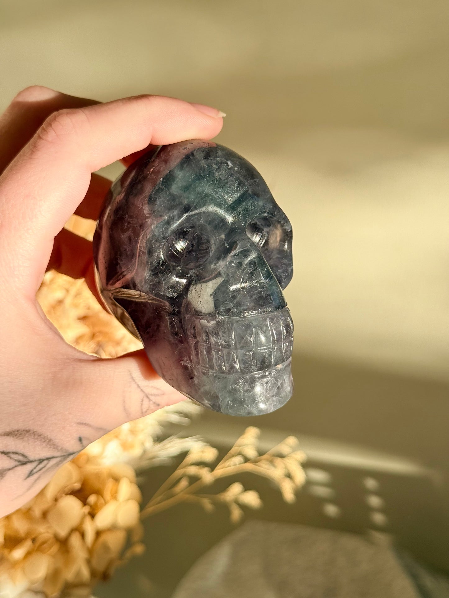 Fluorite Skull