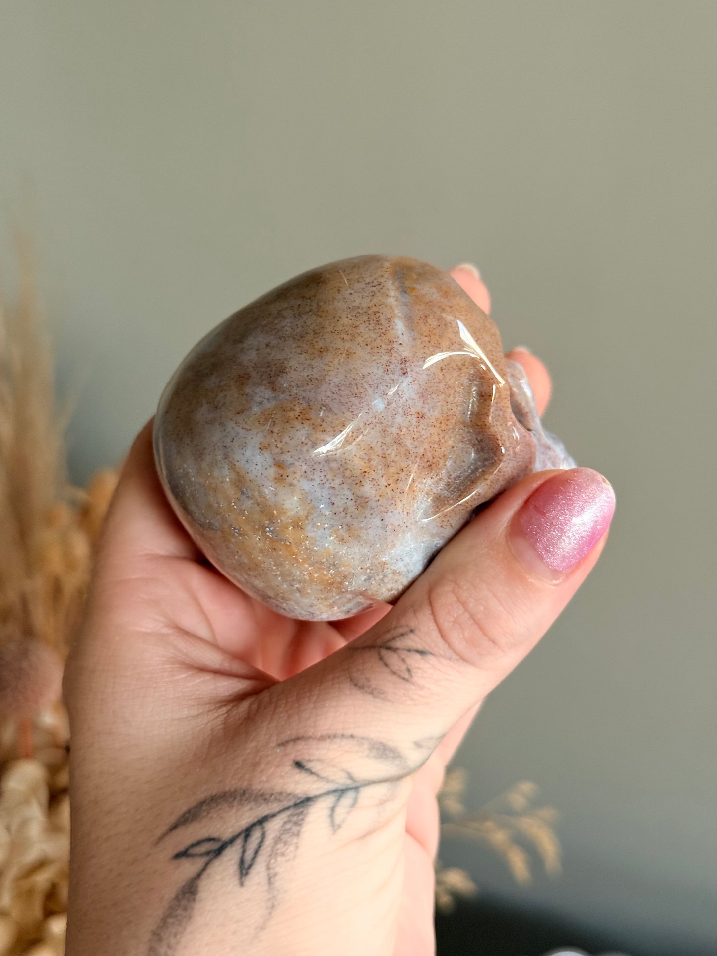 Ocean Jasper Skull
