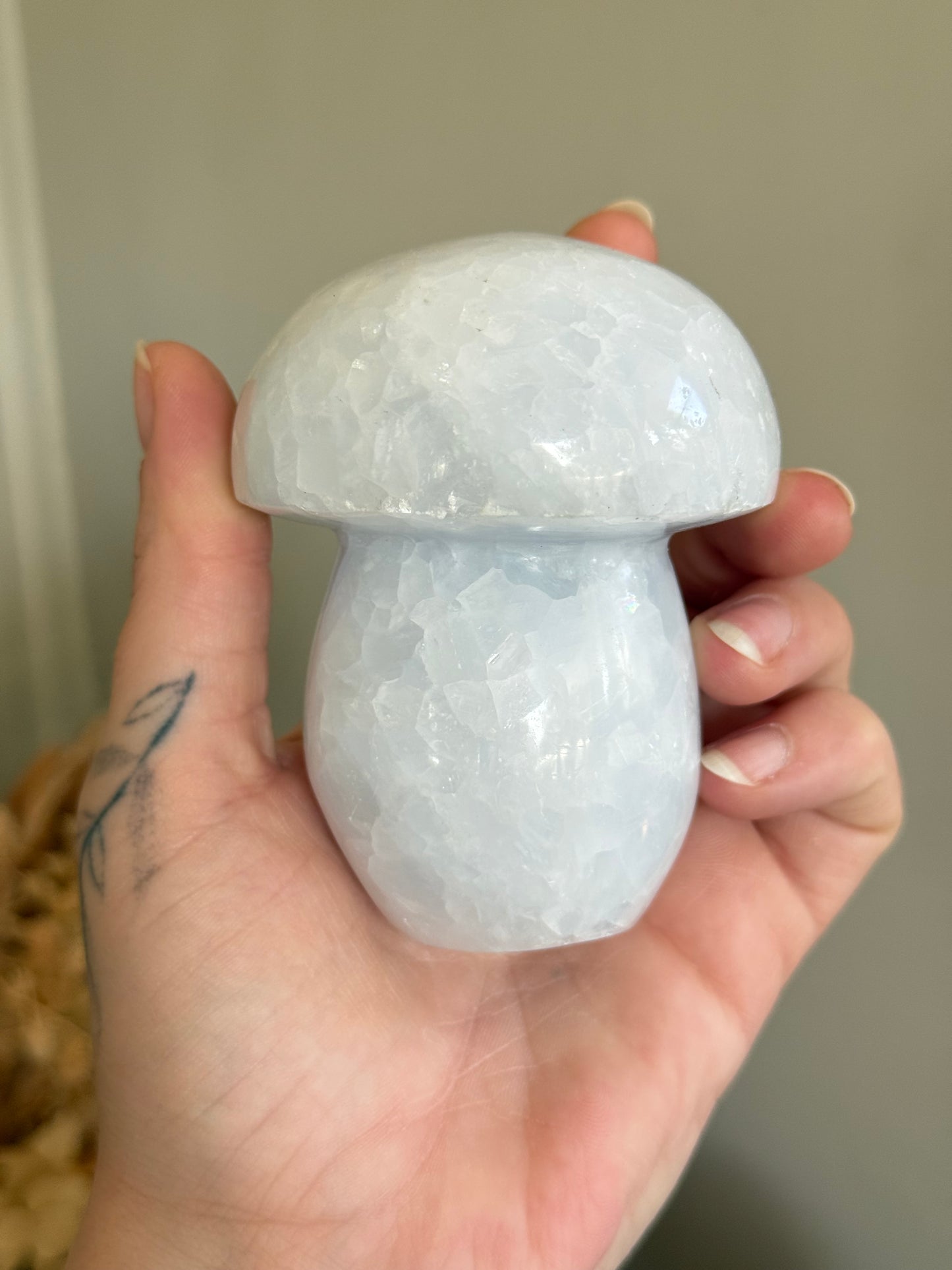 Blue Calcite Mushroom