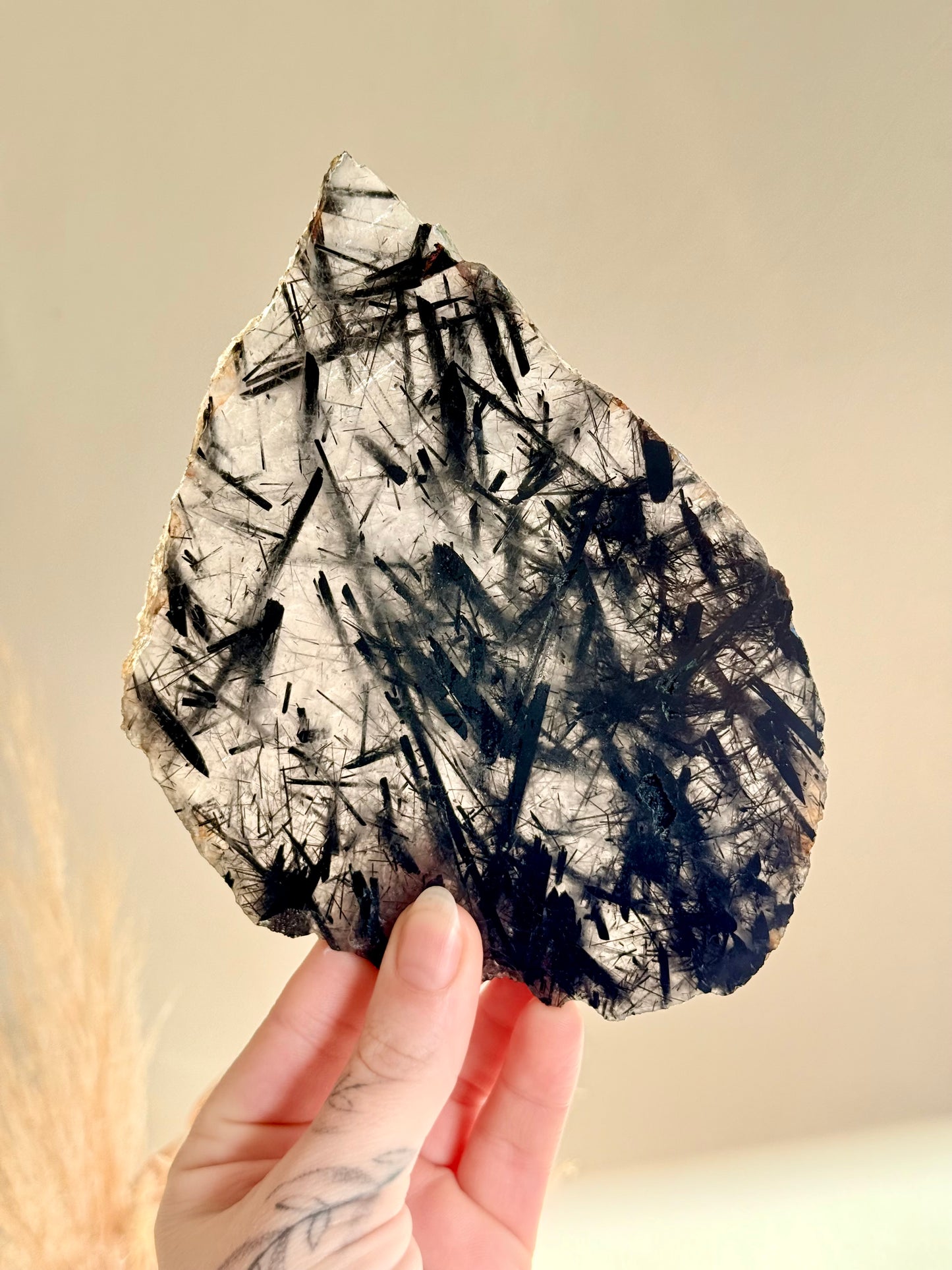 Black Tourmalinated Quartz Slab