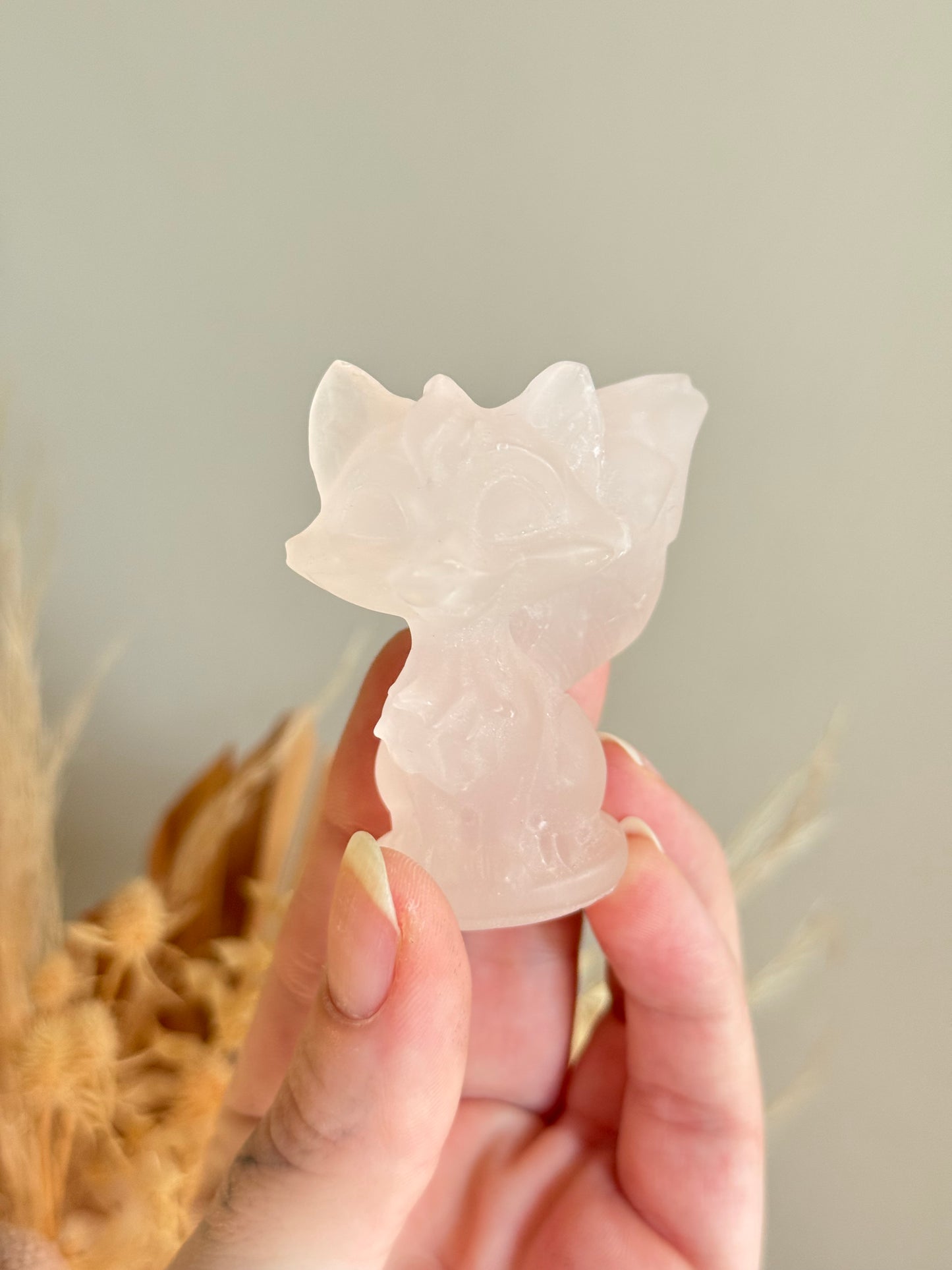 Rose Calcite Fox