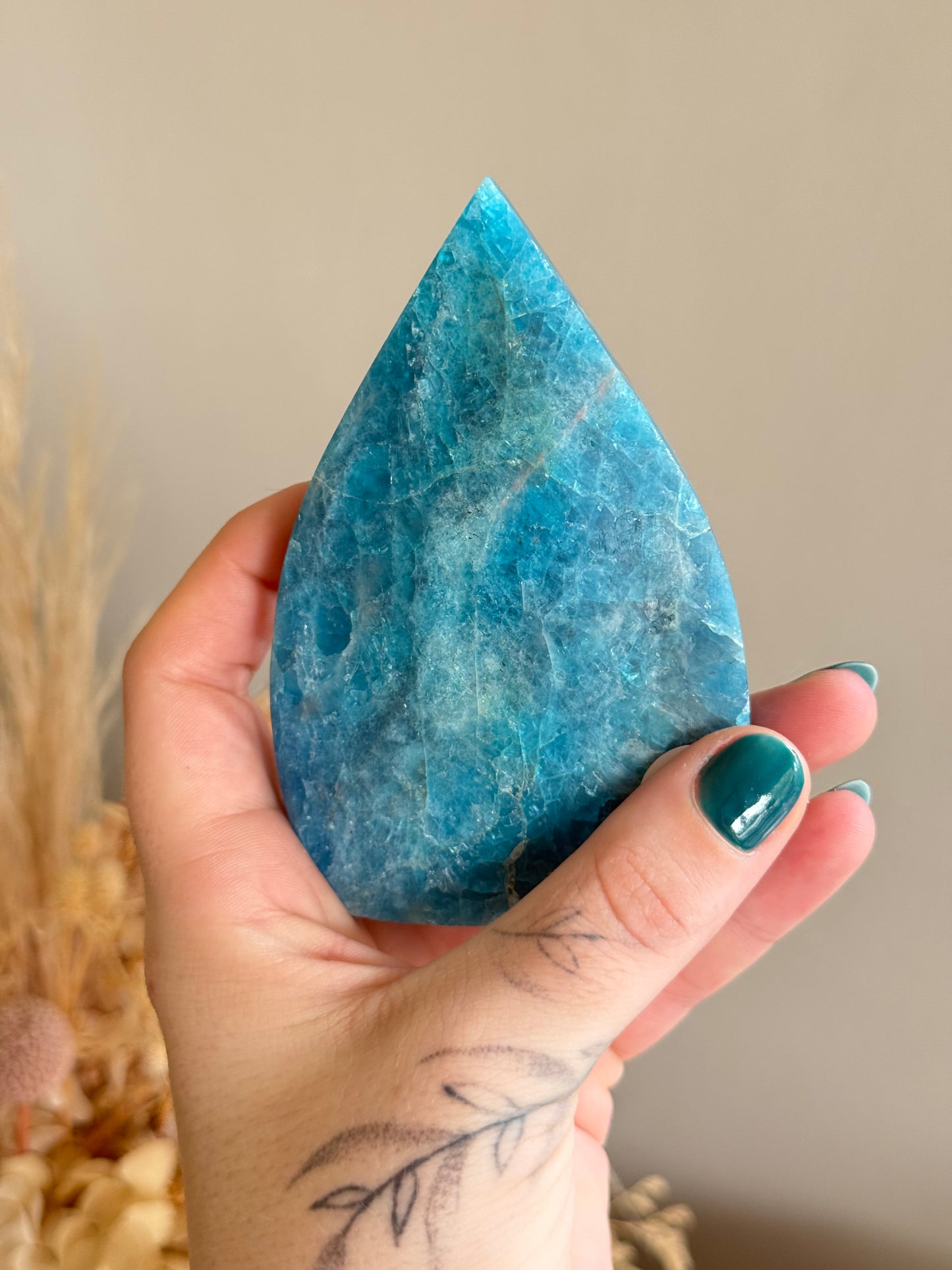 Blue Apatite Flame