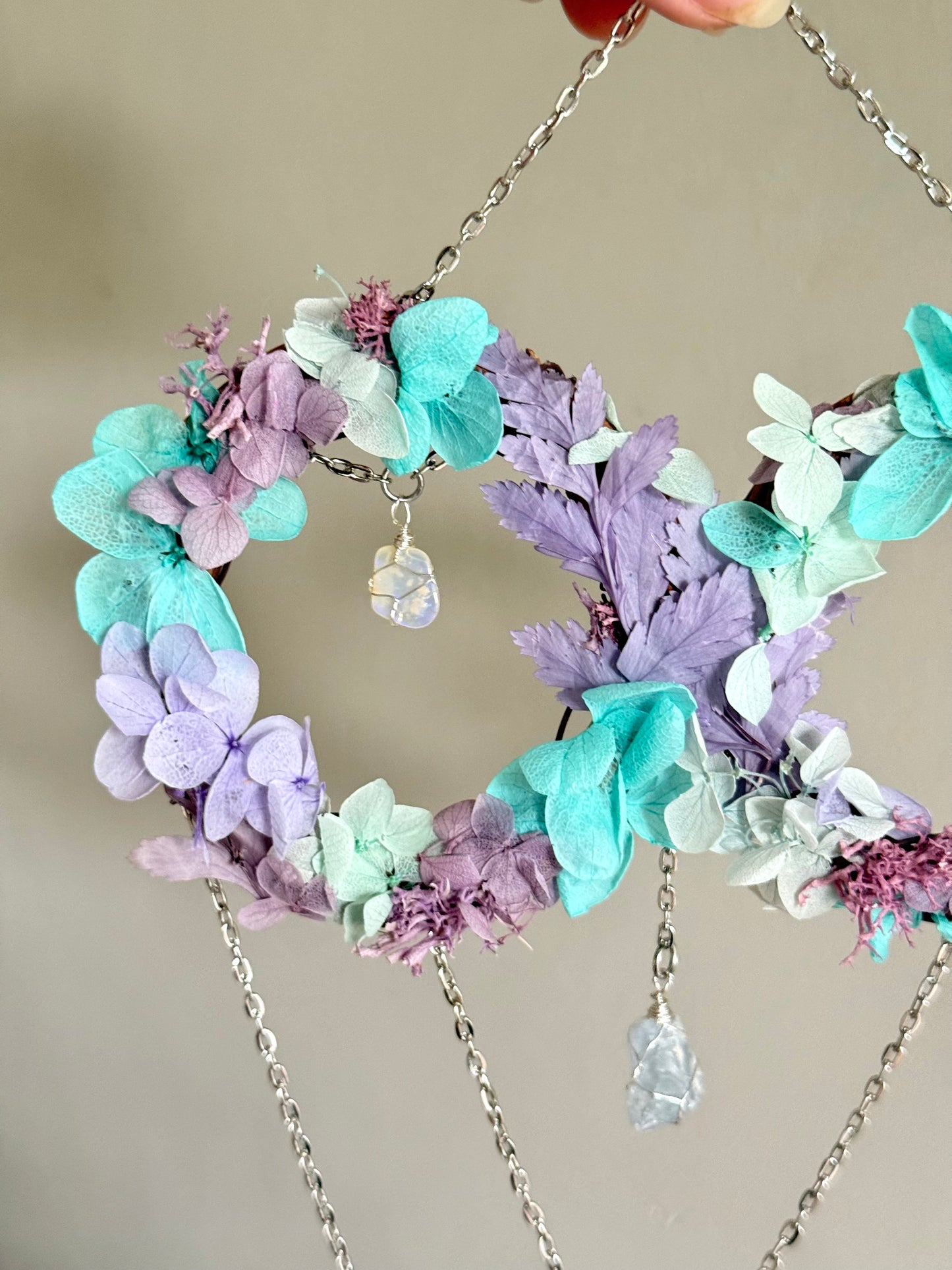 8cm Double Opal Wreath