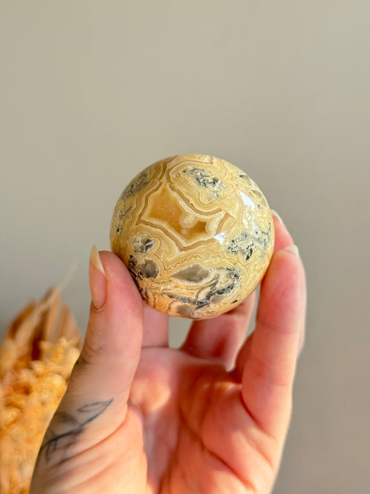 Crazy Lace Agate Sphere