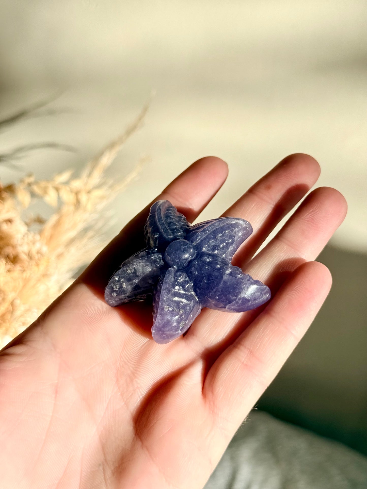Purple Strawberry Quartz Starfish