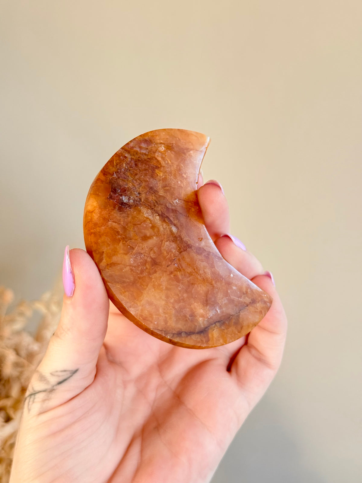 Golden Healer Quartz Moon