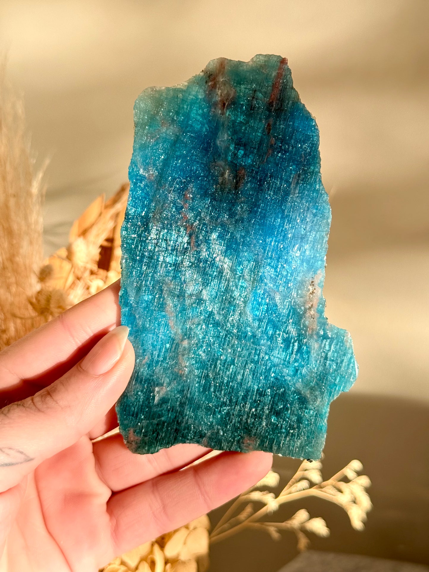 Blue Apatite Slab