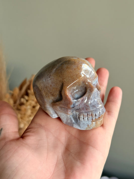 Ocean Jasper Skull