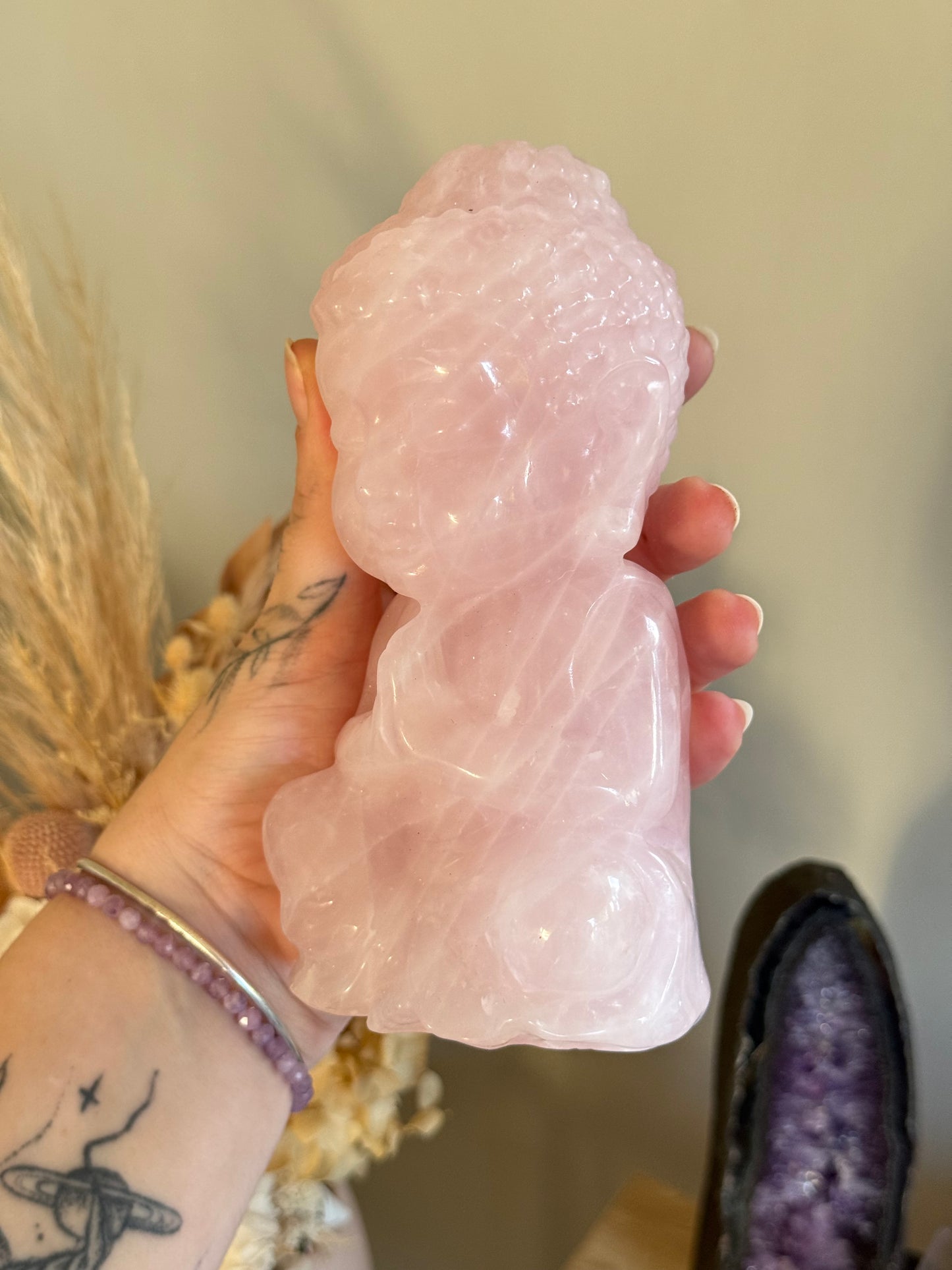 Rose Quartz Buddha