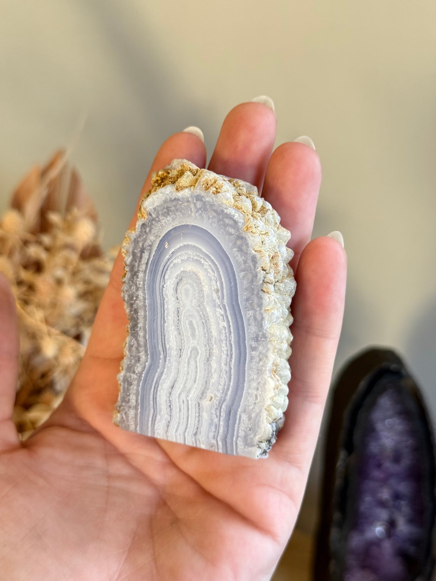 Blue Lace Agate Slab