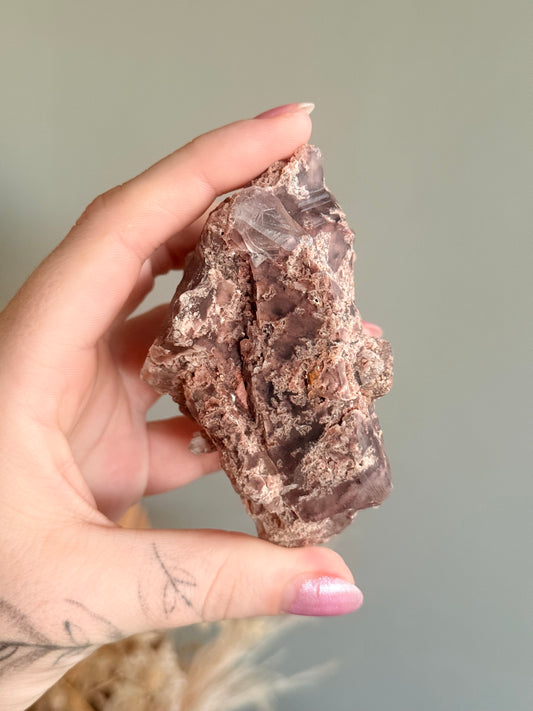 Pink Garden Quartz Cluster