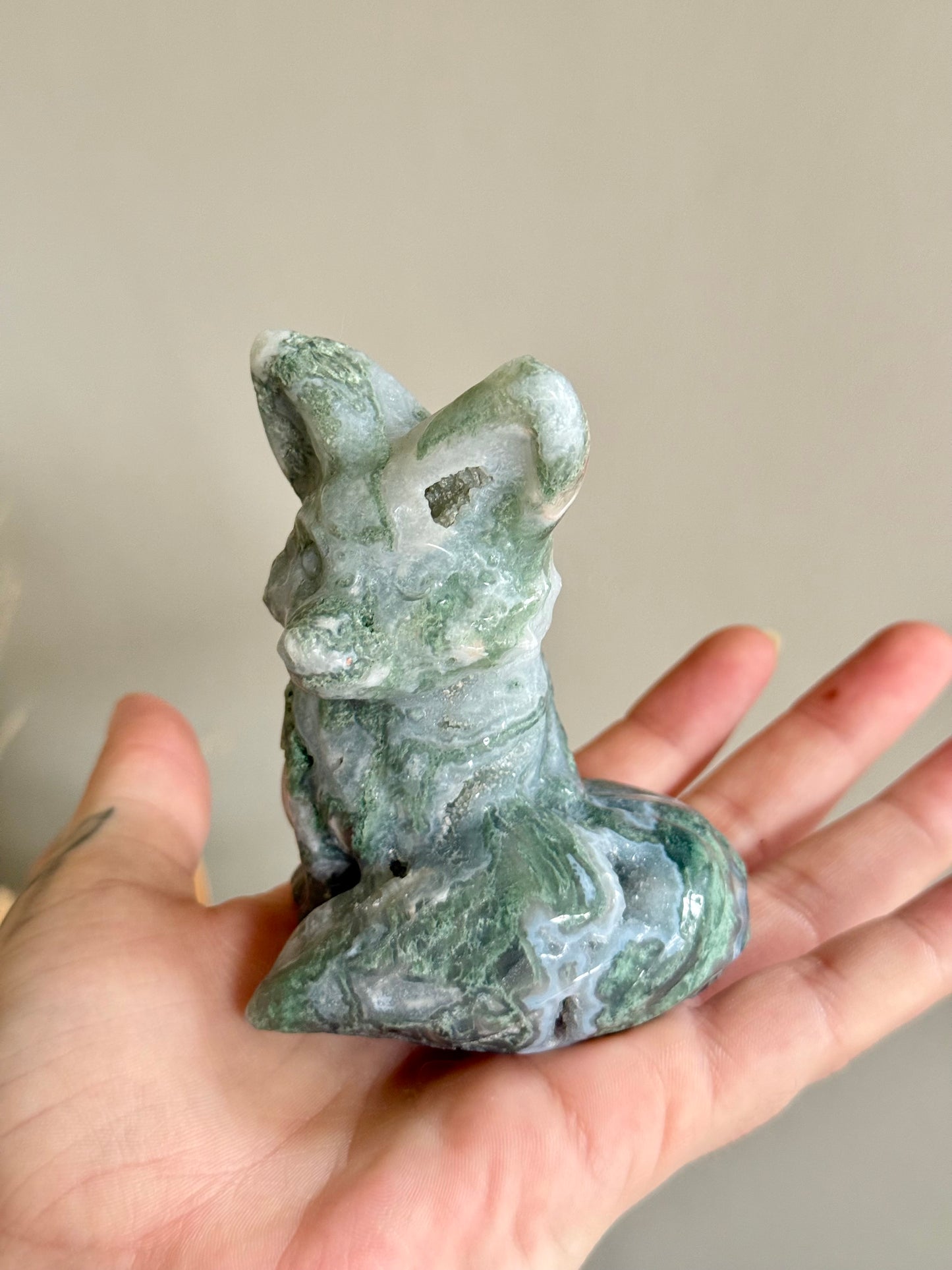 Moss Agate Fox