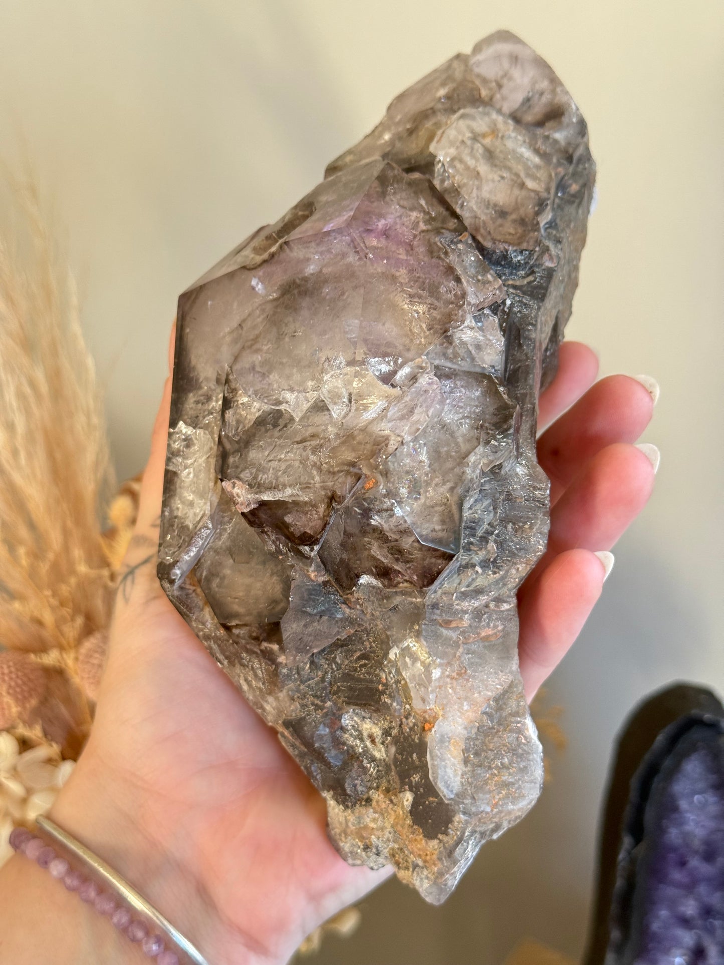 Elestial Smoky Amethyst