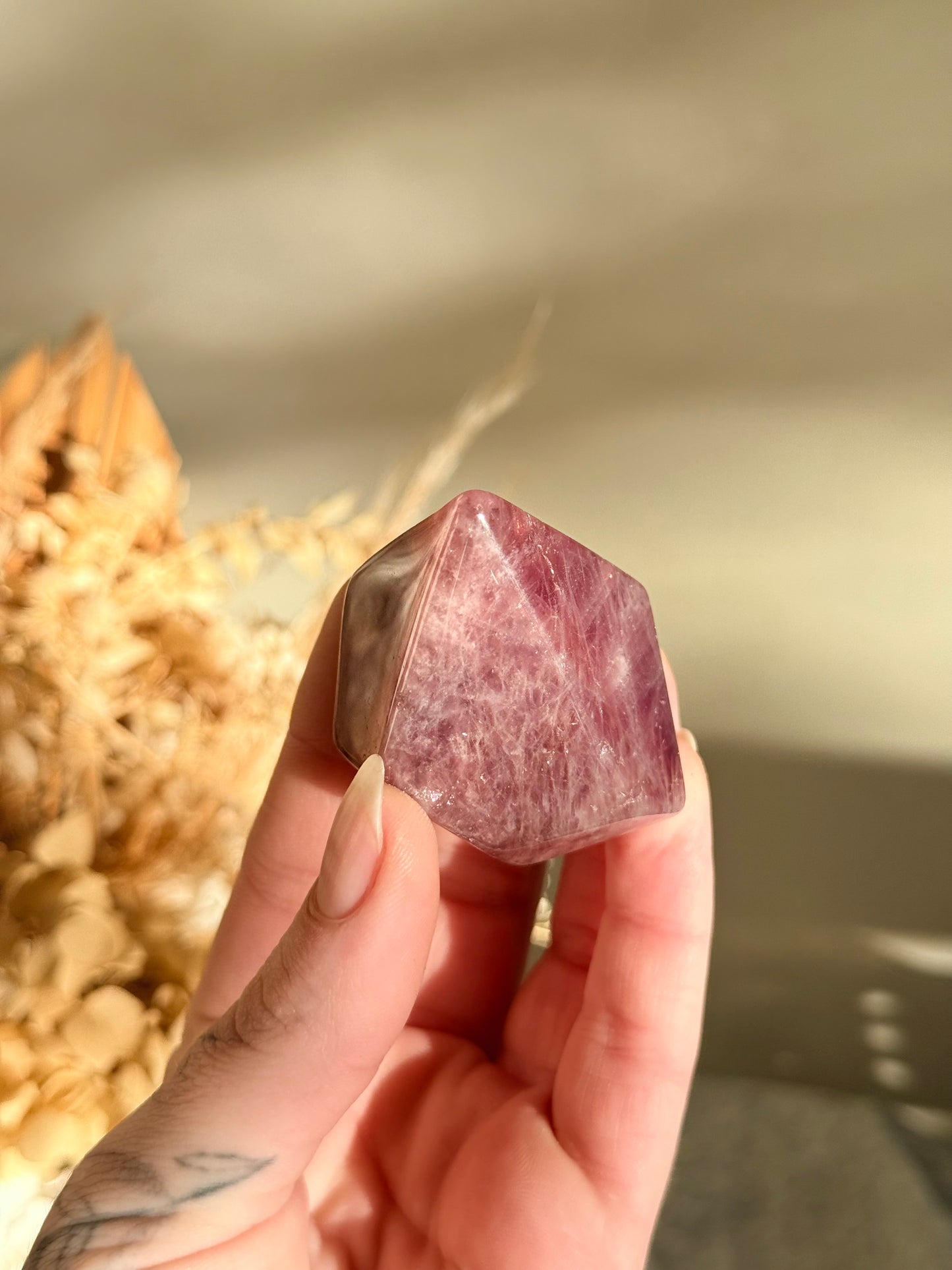 Lavender Rose Quartz Freeform