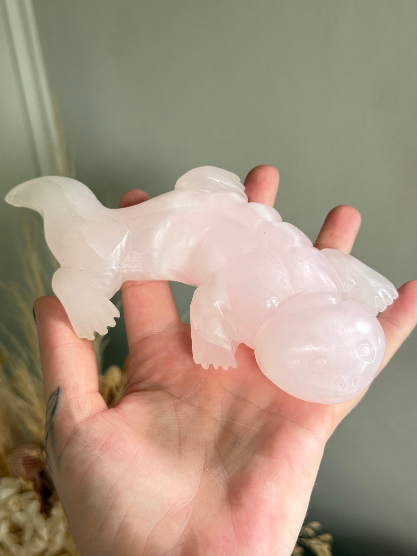 Pink Calcite Axalotl