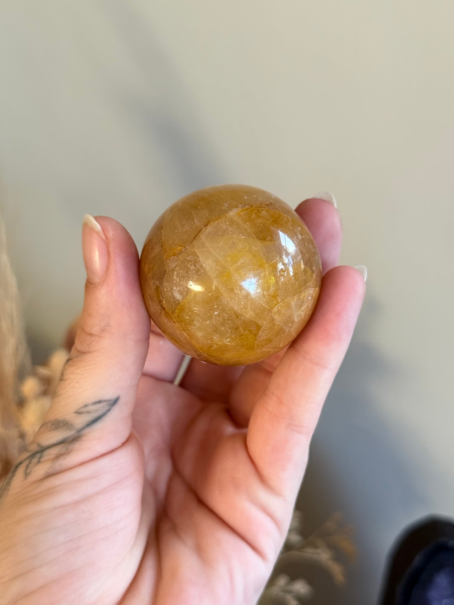 Golden Healer Quartz Sphere
