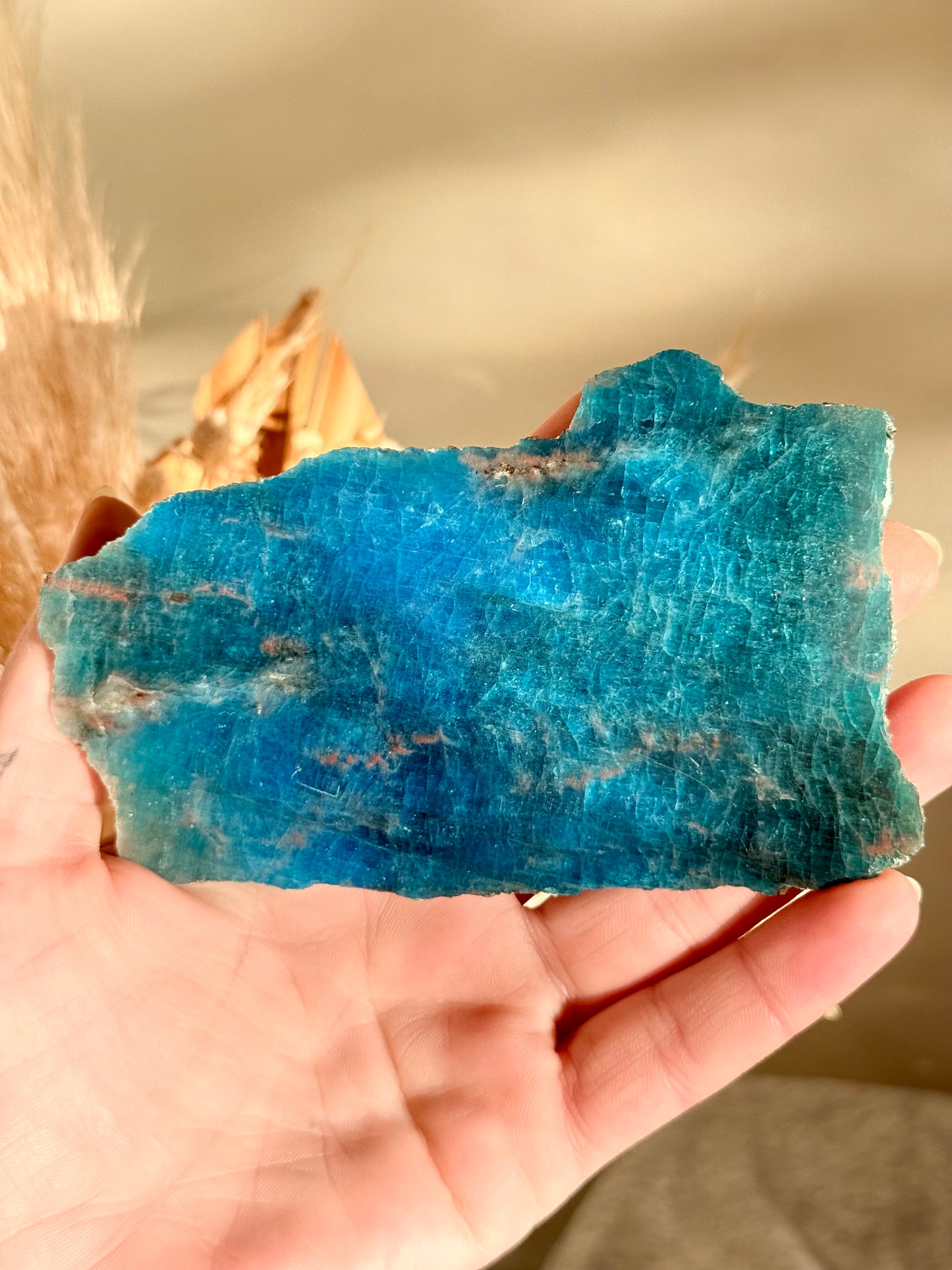 Blue Apatite Slab