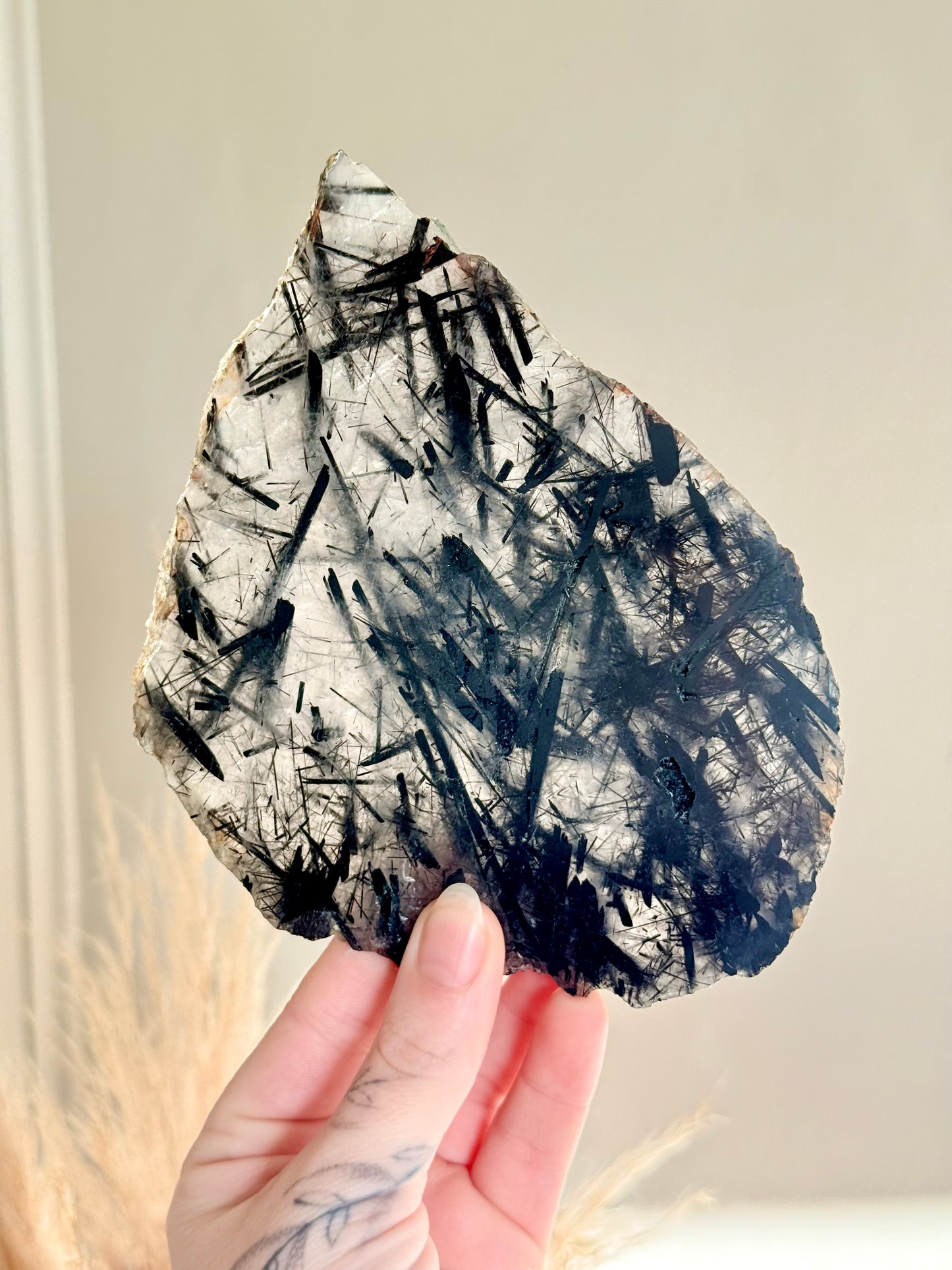 Black Tourmalinated Quartz Slab
