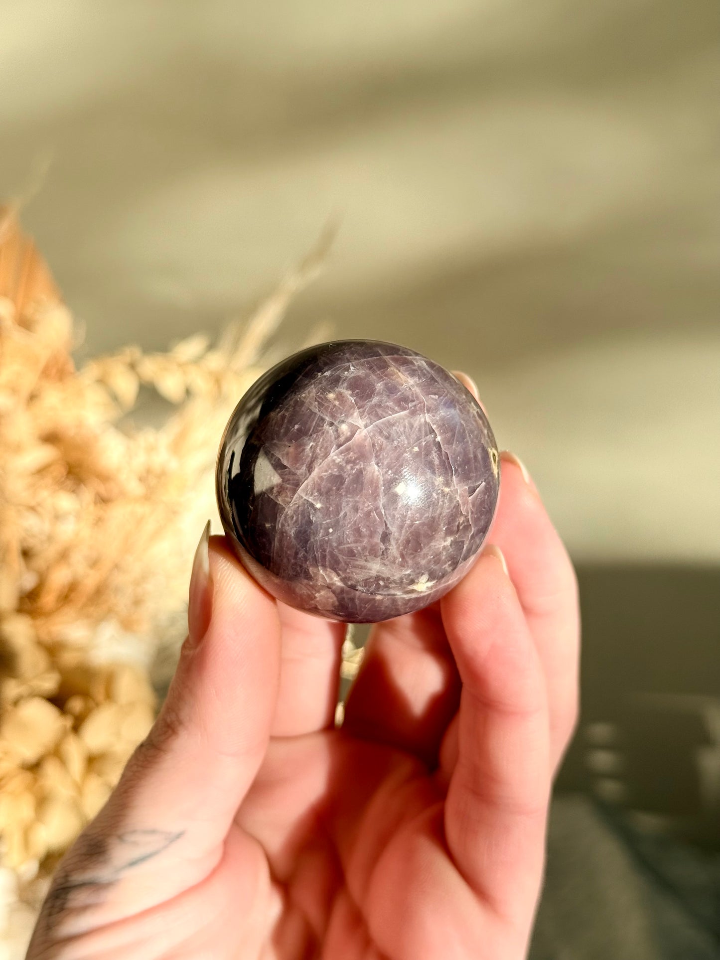 Lavender Rose Quartz Sphere