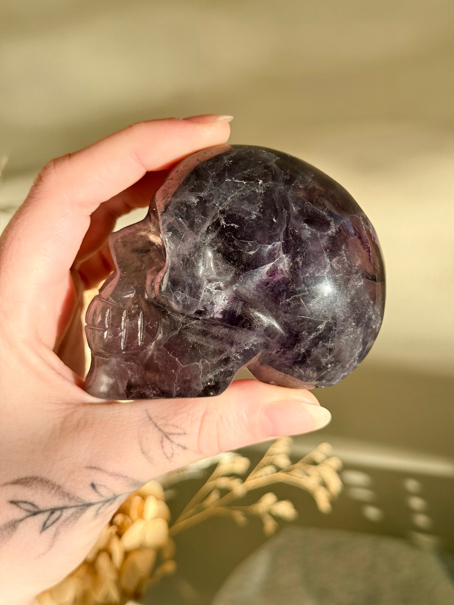 Fluorite Skull