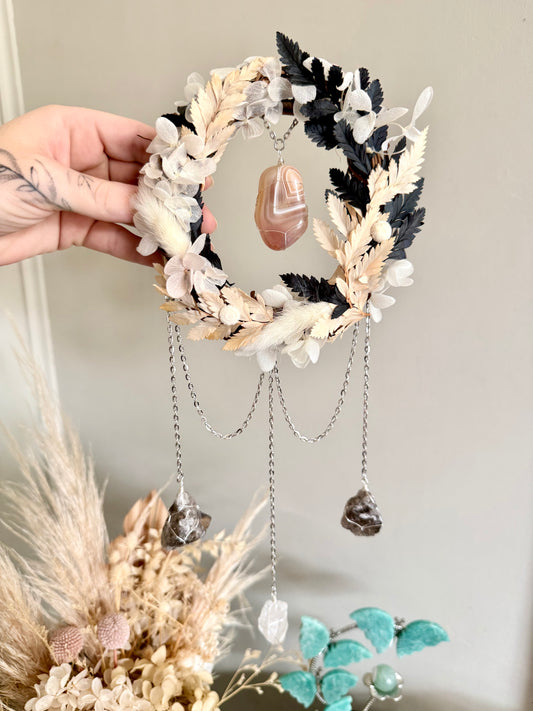 12cm Peach Agate Wreath