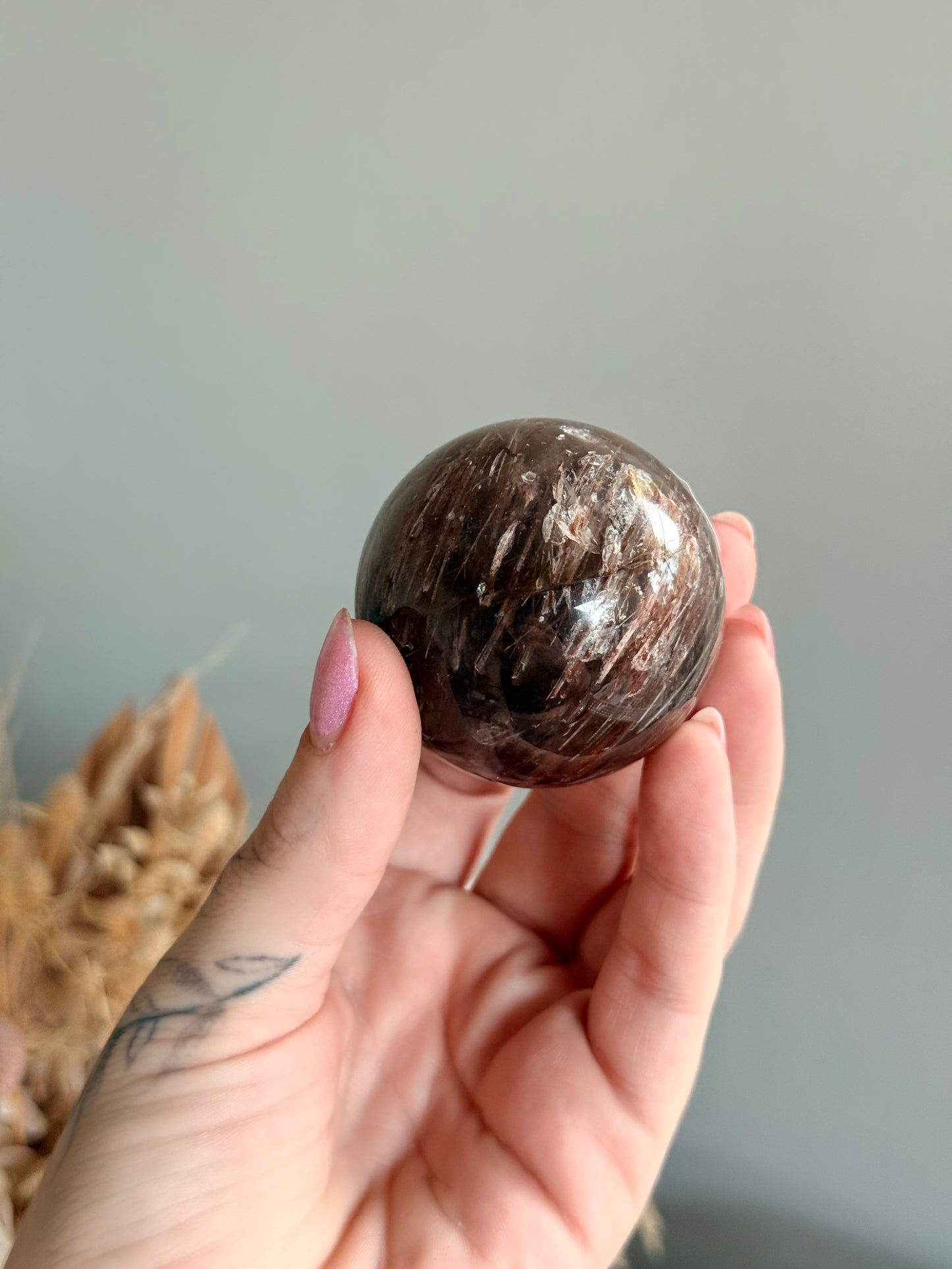 Rutilated Quartz Sphere