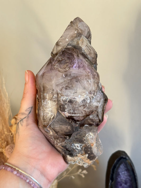 Elestial Smoky Amethyst