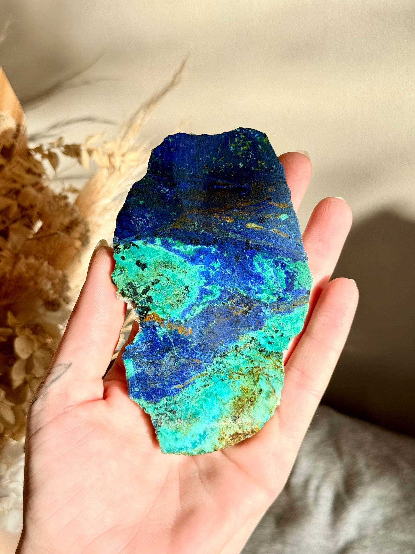 Azurite and Chrysocolla Slab