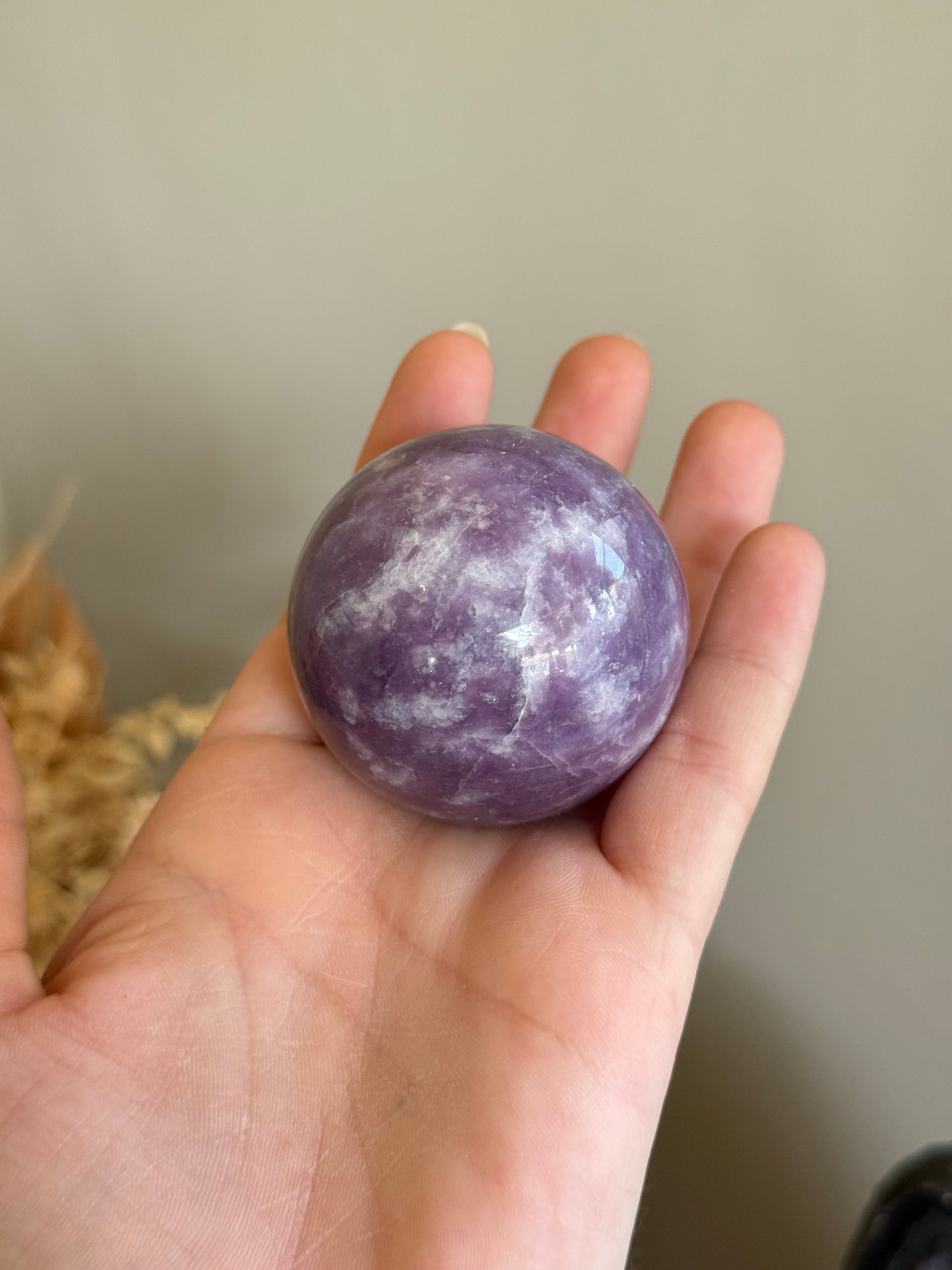 Lepidolite Sphere