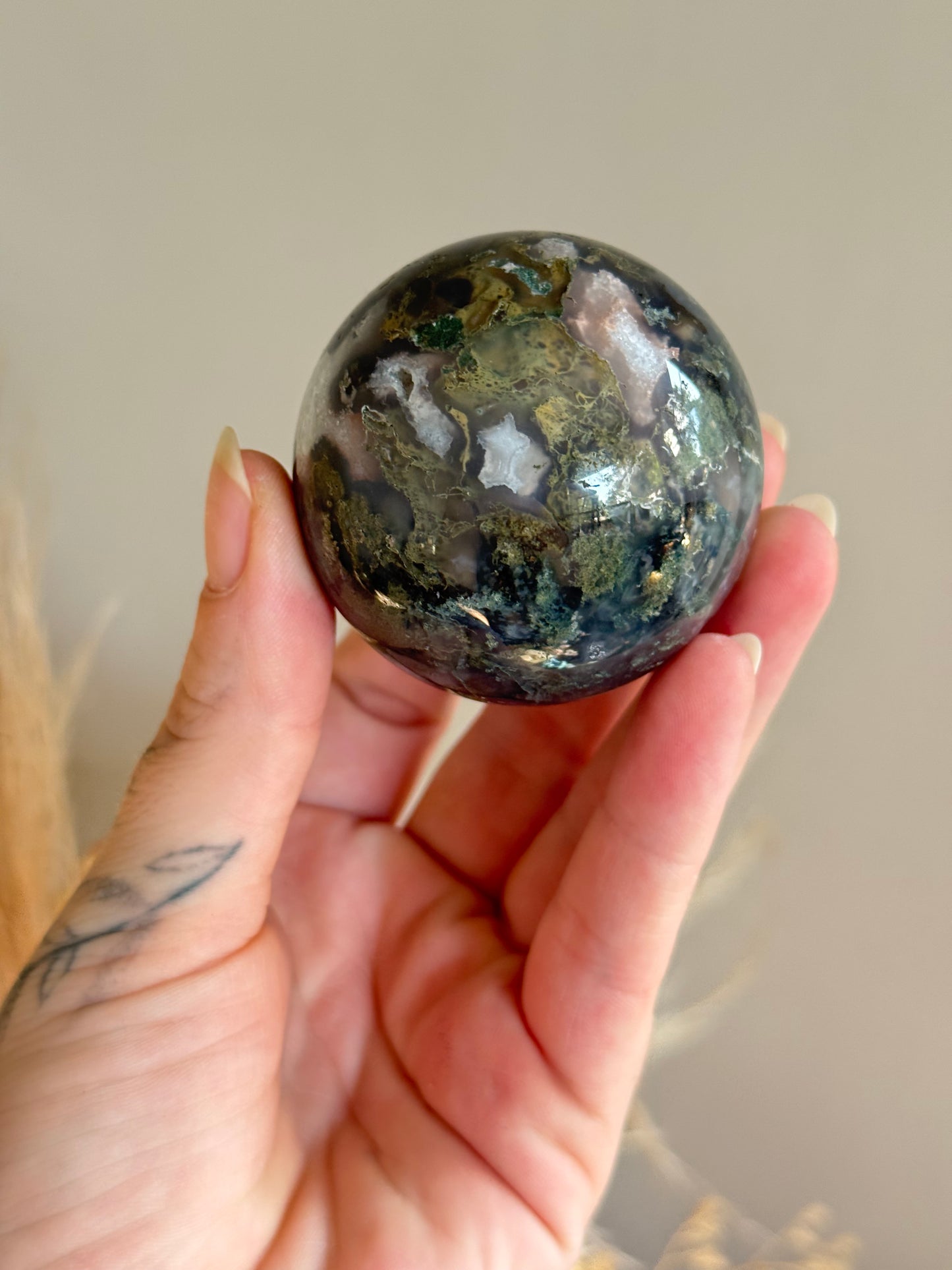 Moss Agate Sphere