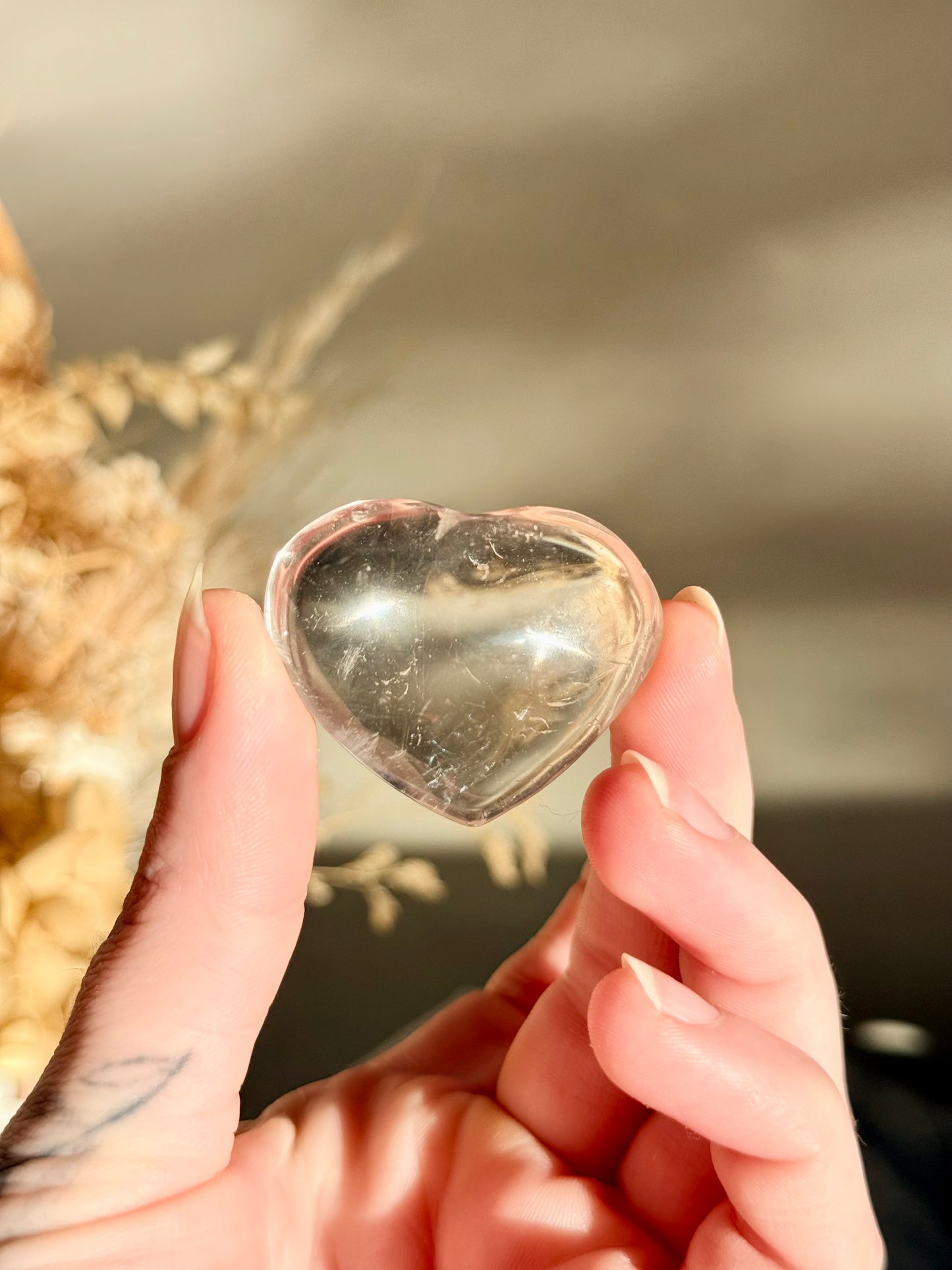 Clear Quartz Heart