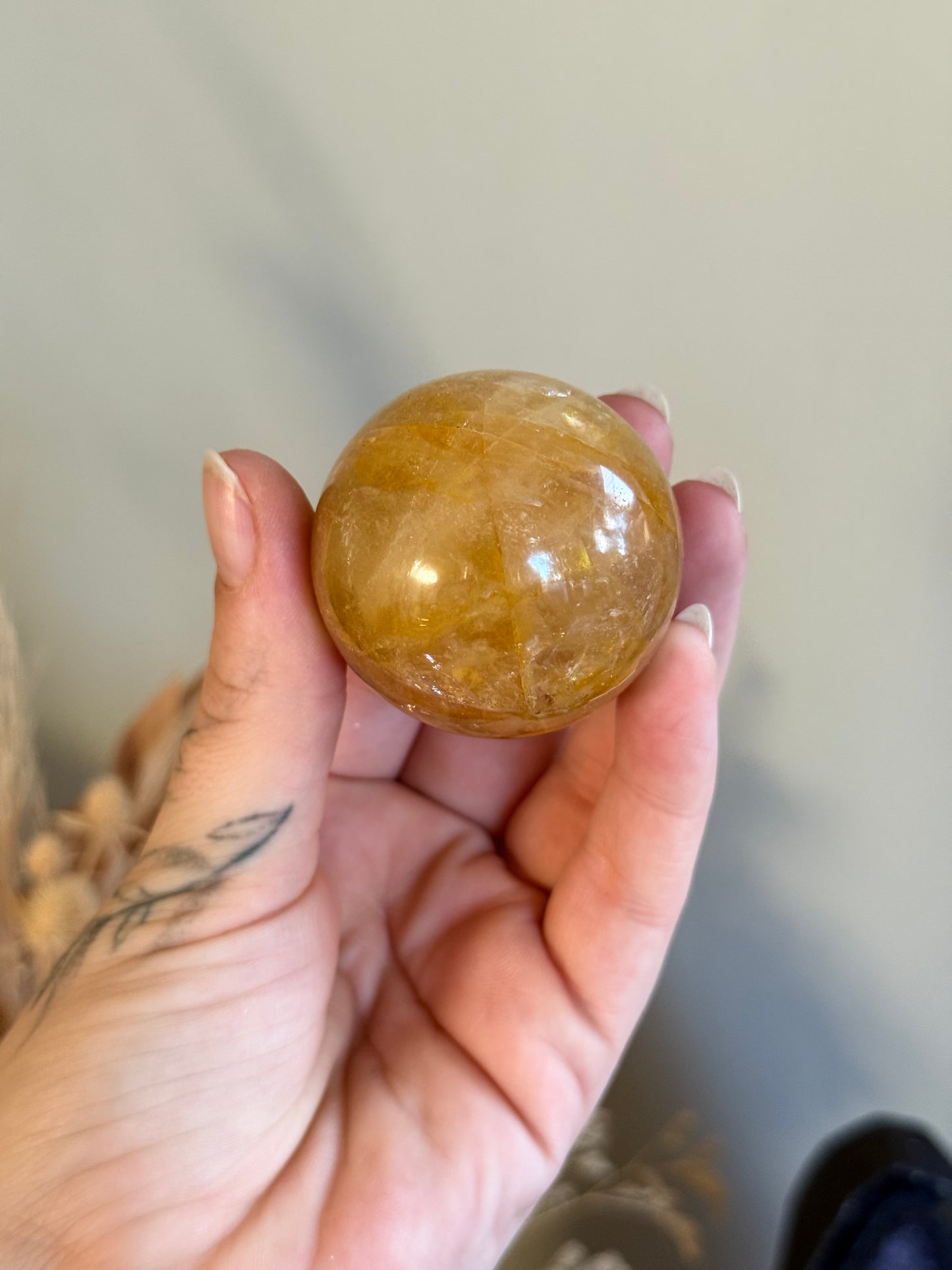 Golden Healer Quartz Sphere