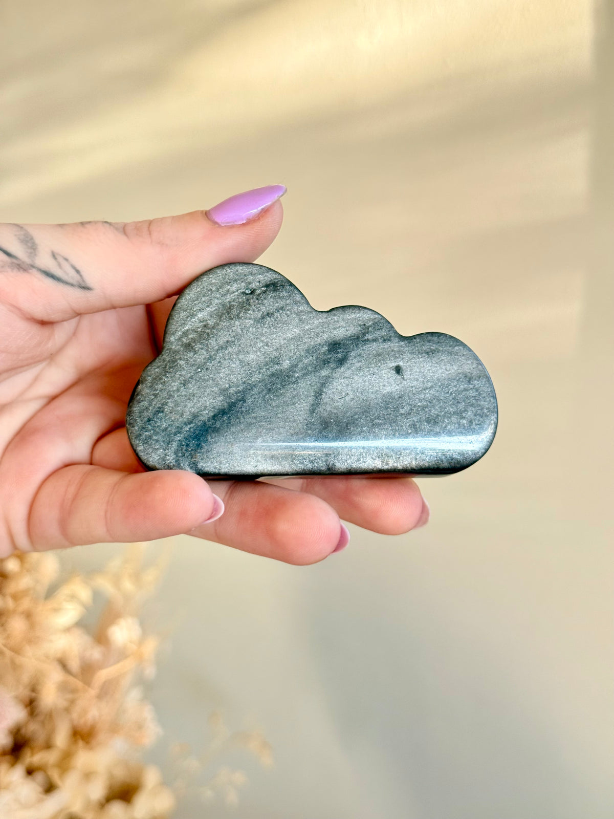 Silver Sheen Obsidian Cloud