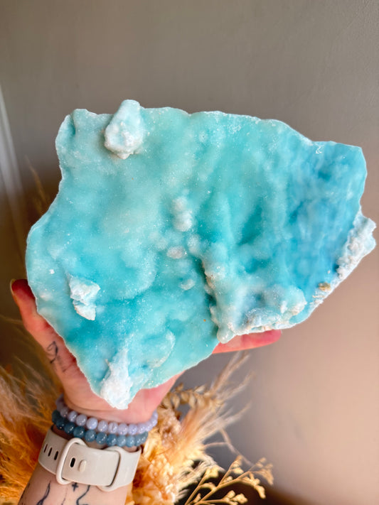 Blue Aragonite Cluster