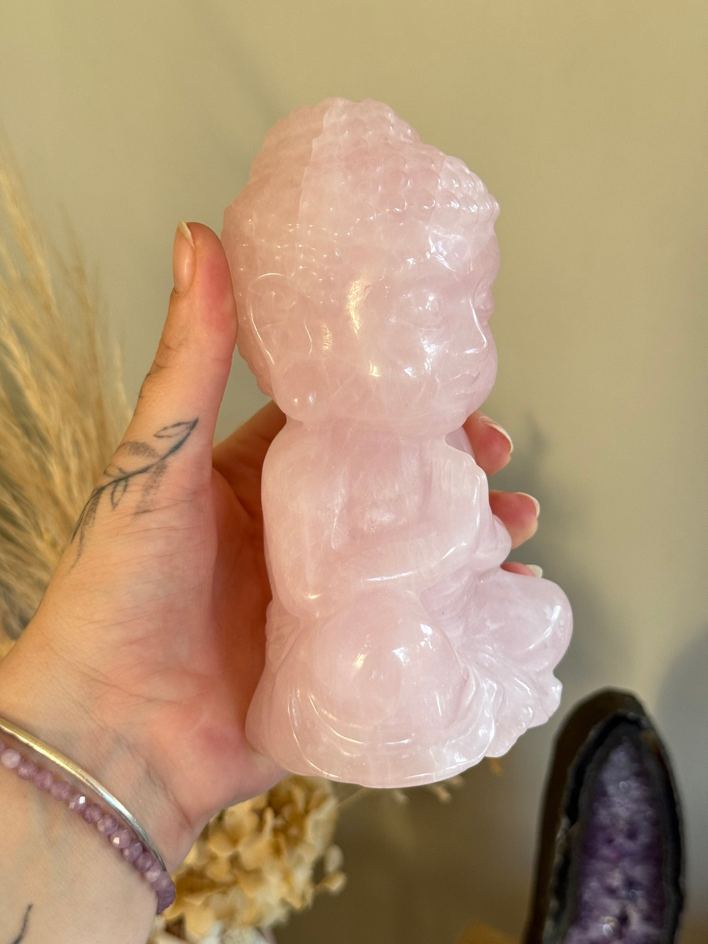 Rose Quartz Buddha