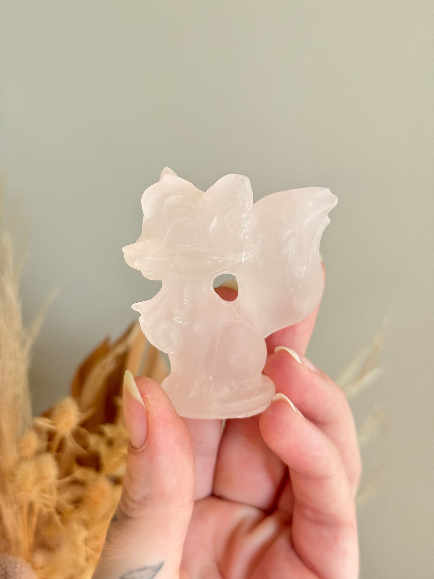 Rose Calcite Fox
