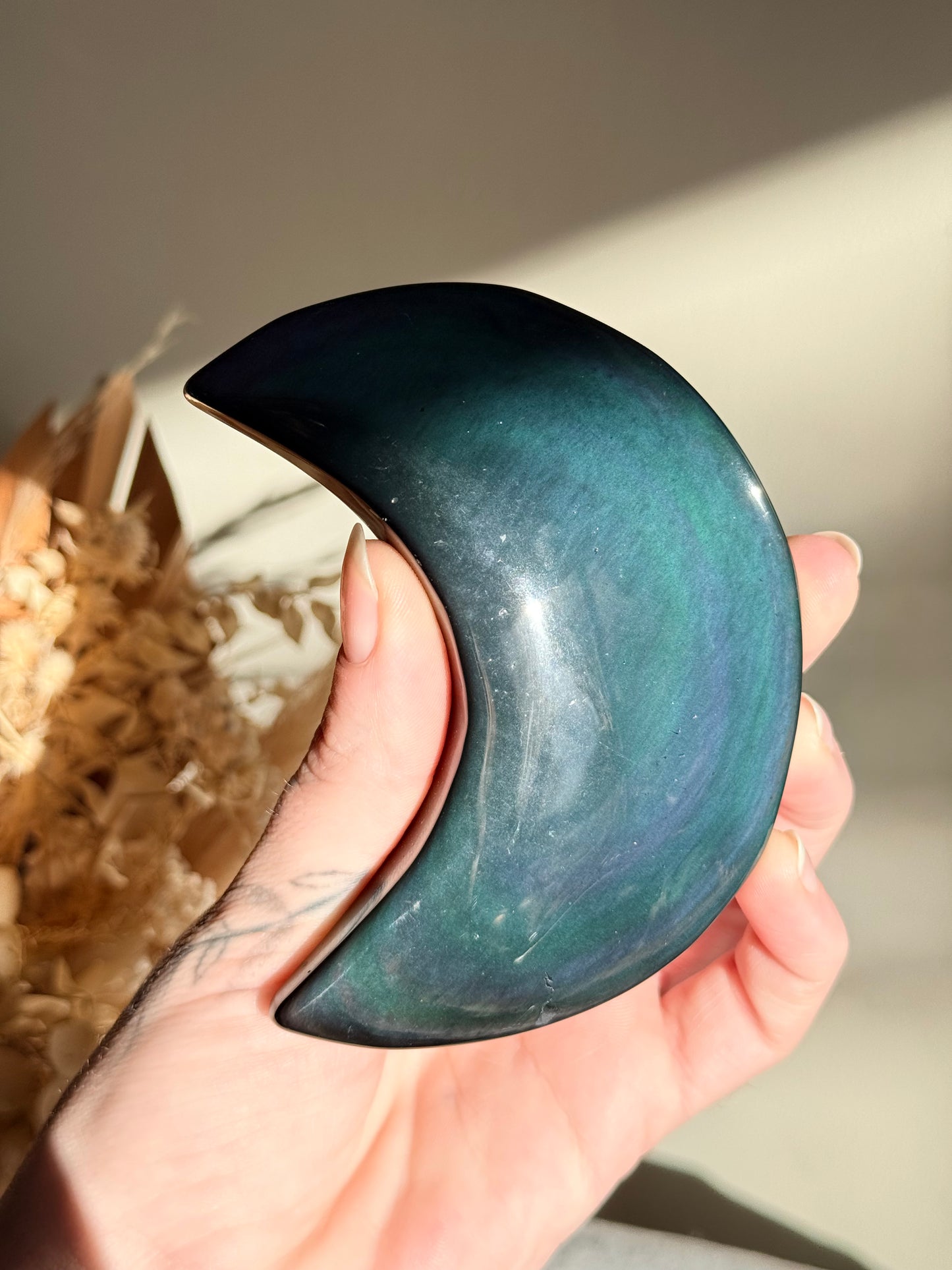 Velvet Rainbow Obsidian Moon